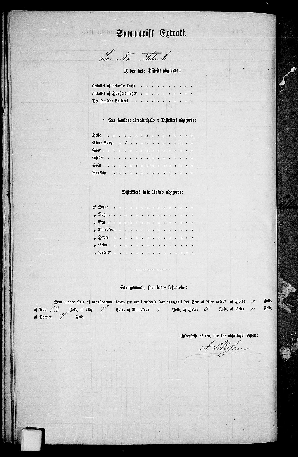 RA, 1865 census for Hadsel, 1865, p. 97