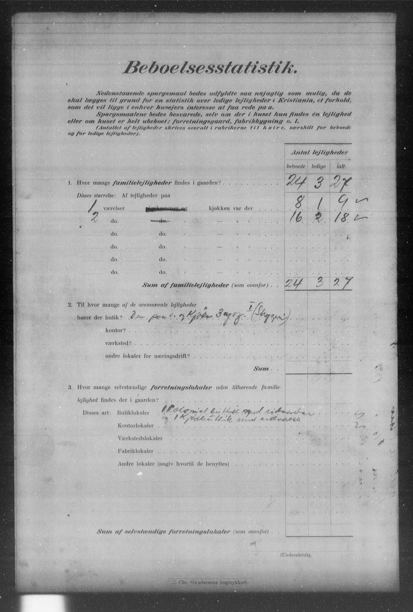 OBA, Municipal Census 1903 for Kristiania, 1903, p. 16125