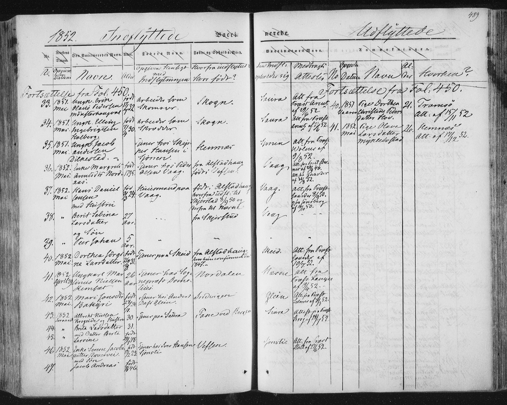 Ministerialprotokoller, klokkerbøker og fødselsregistre - Nordland, AV/SAT-A-1459/838/L0549: Parish register (official) no. 838A07, 1840-1854, p. 489