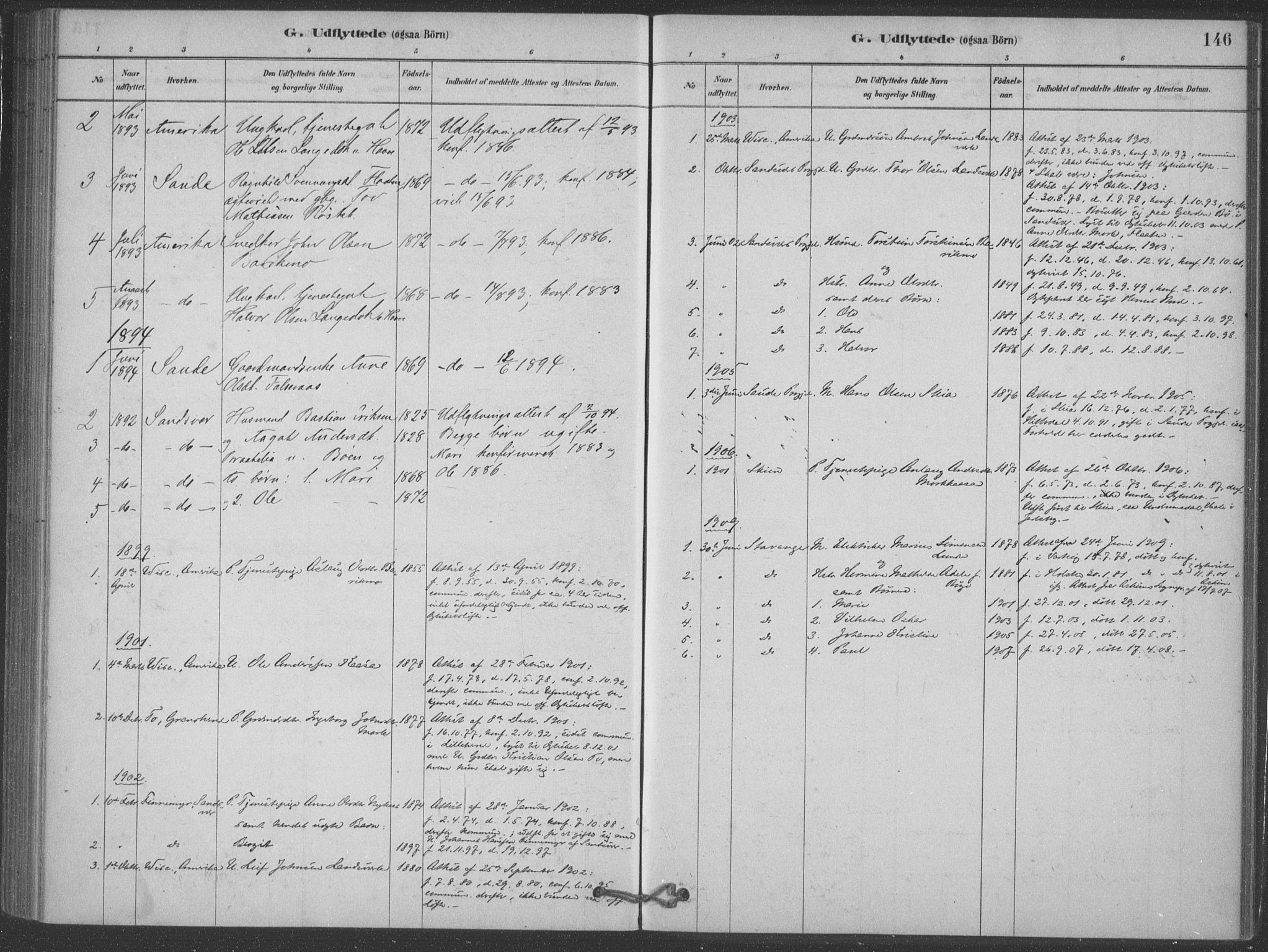 Heddal kirkebøker, SAKO/A-268/F/Fb/L0002: Parish register (official) no. II 2, 1878-1913, p. 146