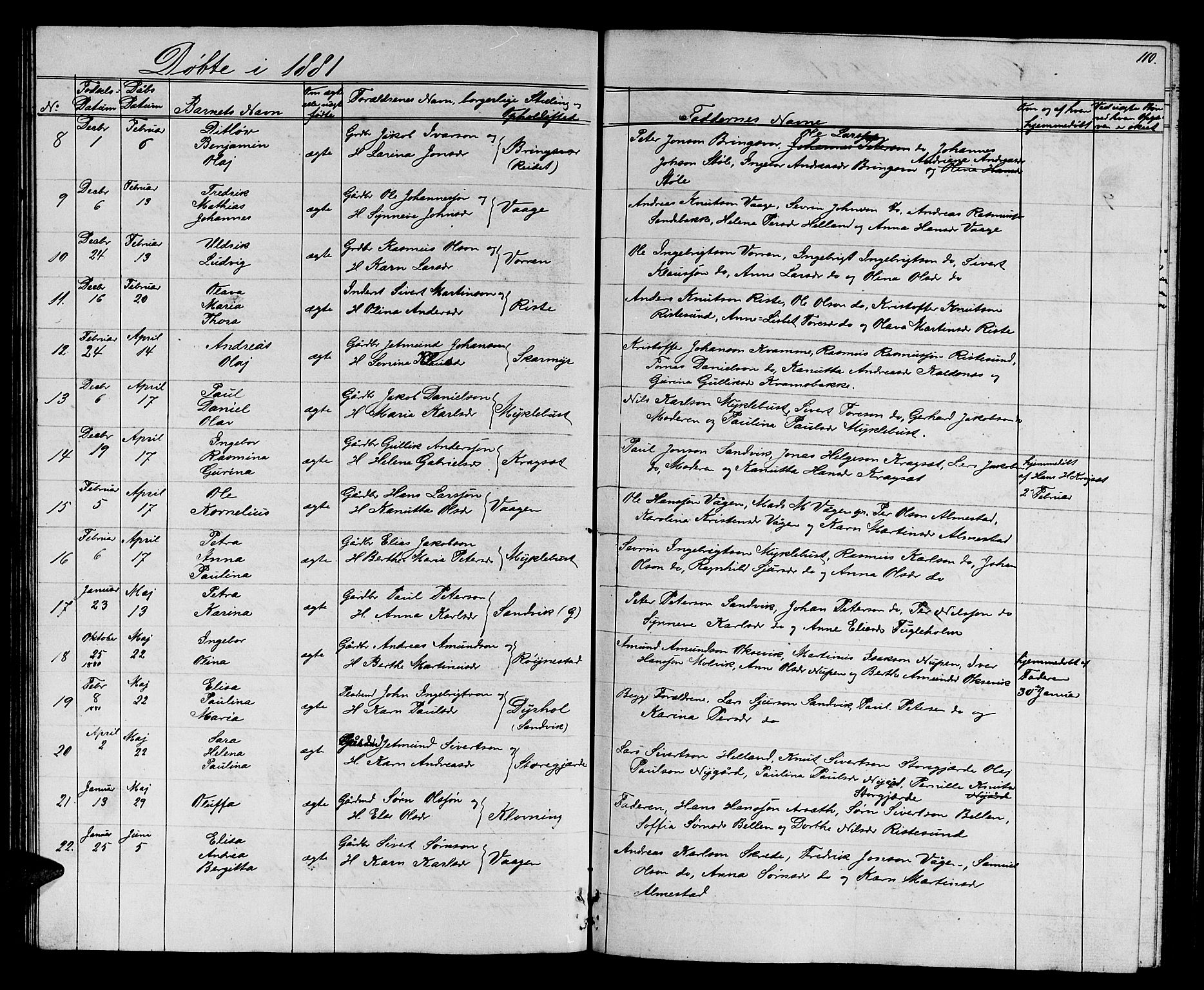 Ministerialprotokoller, klokkerbøker og fødselsregistre - Møre og Romsdal, AV/SAT-A-1454/503/L0047: Parish register (copy) no. 503C02, 1854-1884, p. 110