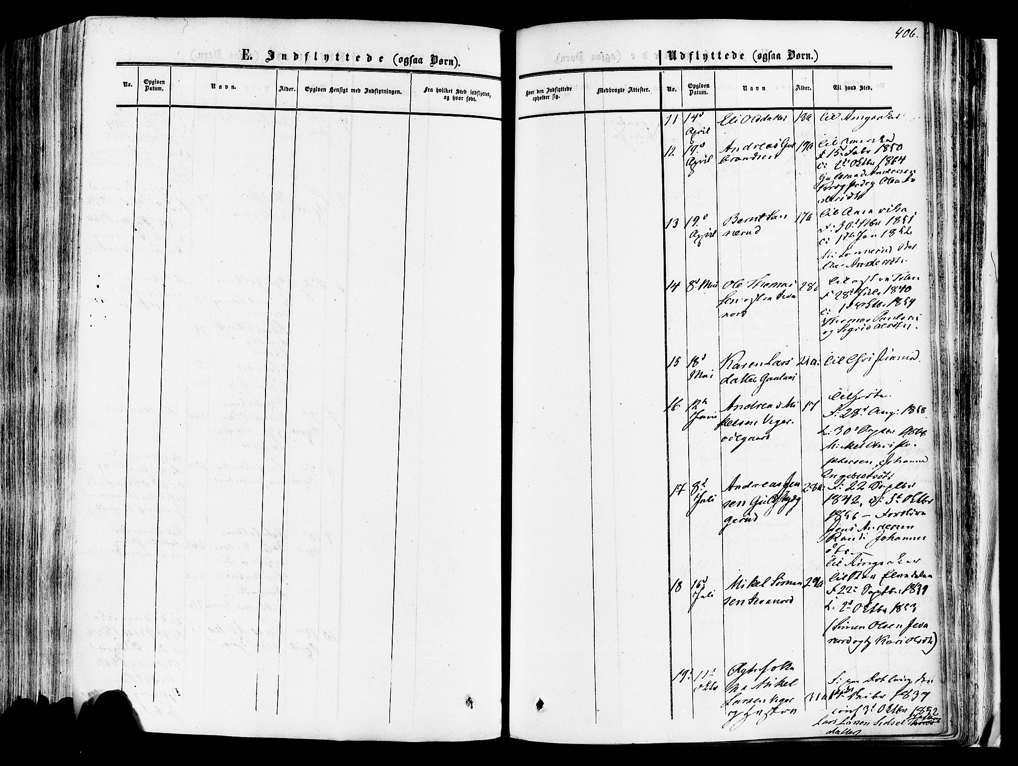 Vang prestekontor, Hedmark, SAH/PREST-008/H/Ha/Haa/L0013: Parish register (official) no. 13, 1855-1879, p. 406