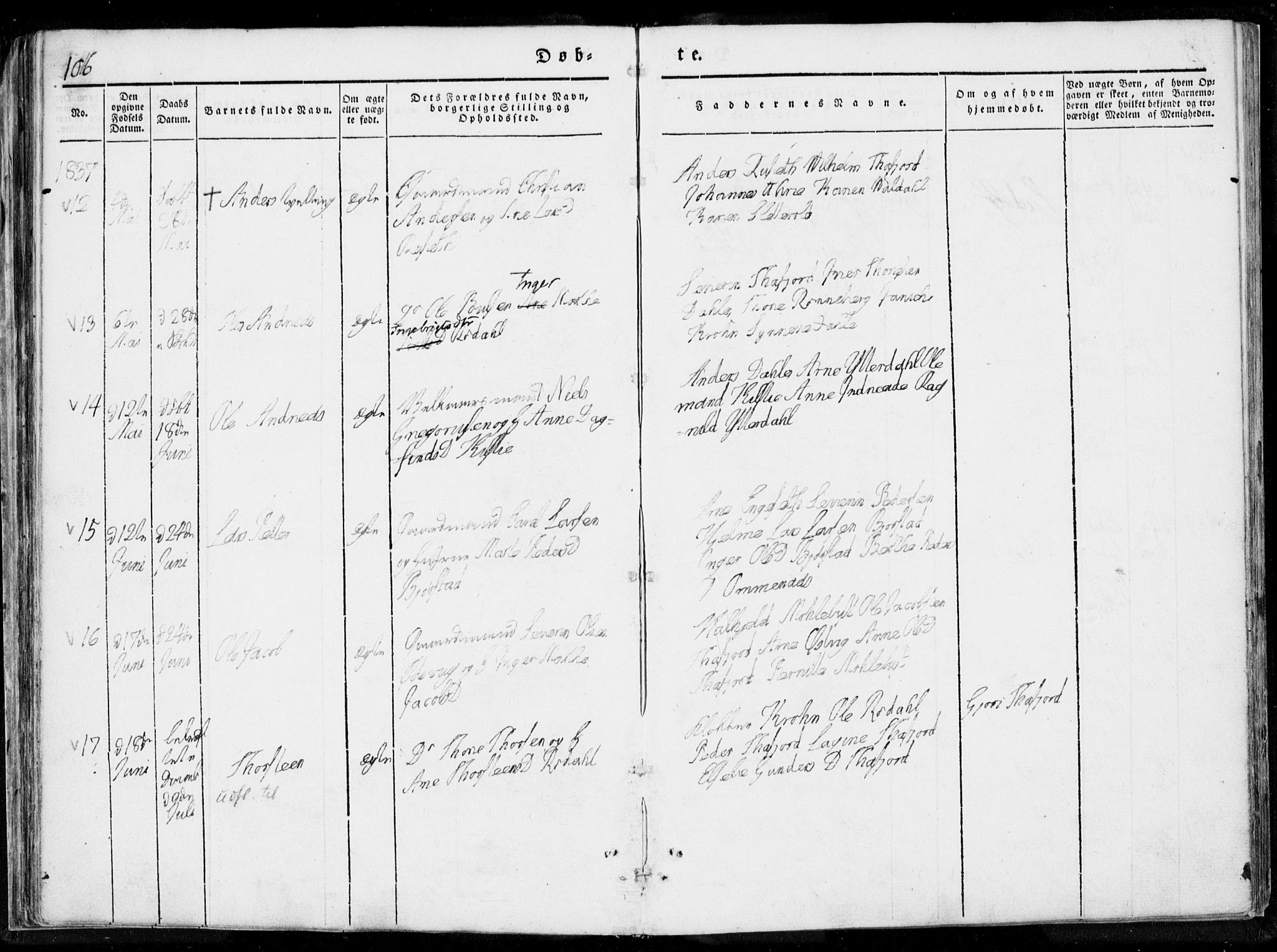 Ministerialprotokoller, klokkerbøker og fødselsregistre - Møre og Romsdal, AV/SAT-A-1454/519/L0247: Parish register (official) no. 519A06, 1827-1846, p. 106