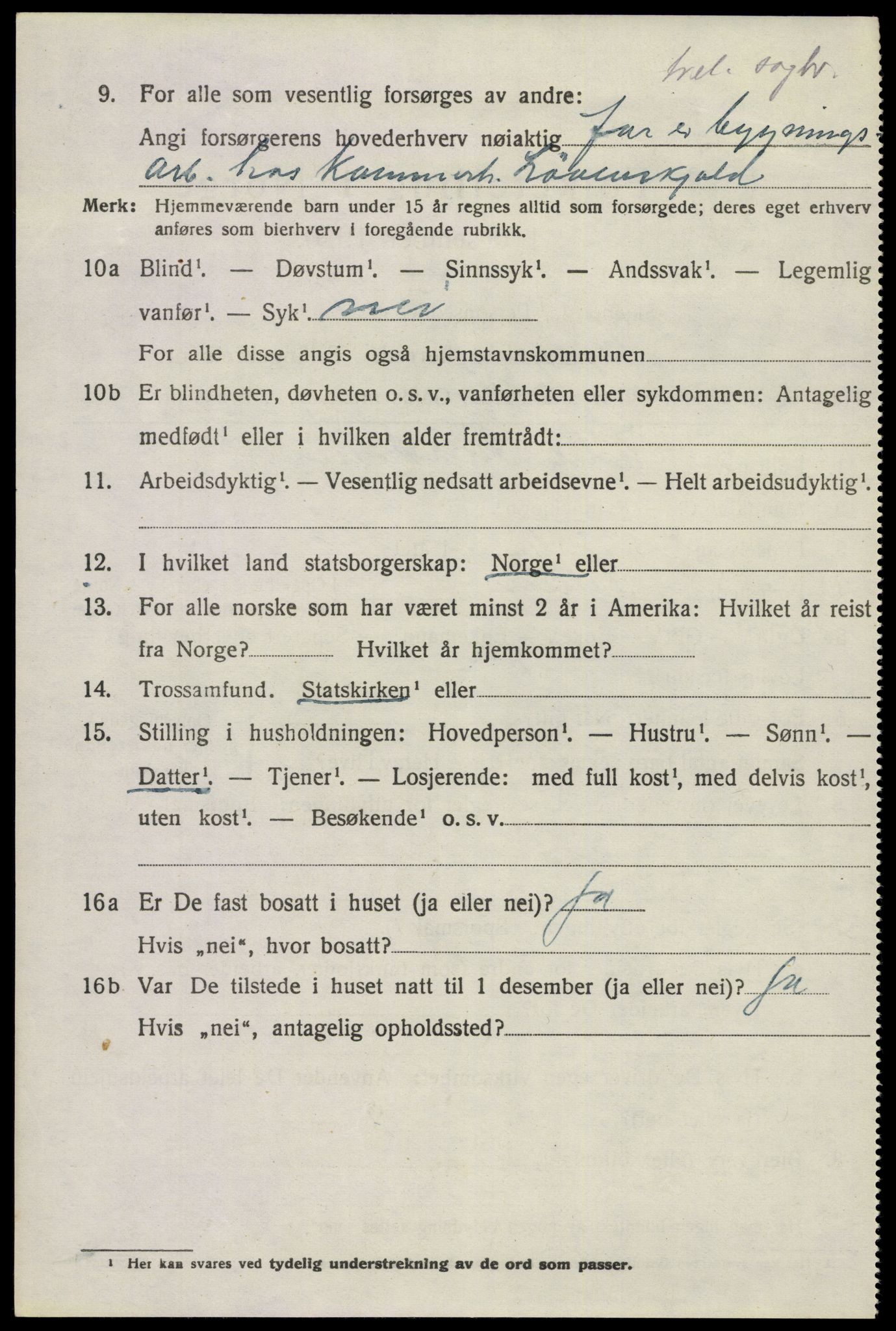SAKO, 1920 census for Gjerpen, 1920, p. 5613