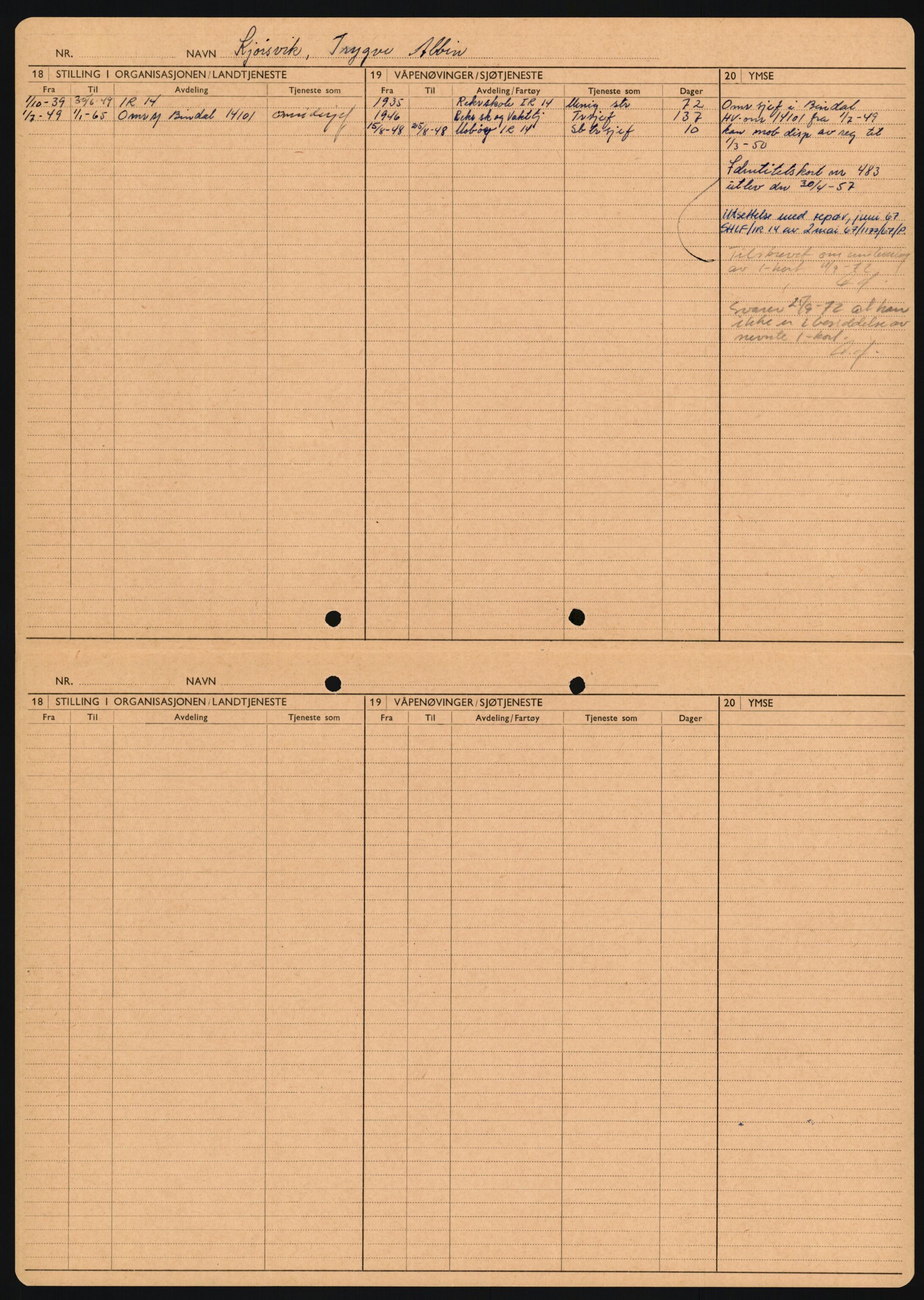 Forsvaret, Sør-Hålogaland landforsvar, AV/RA-RAFA-2552/P/Pa/L0302: Personellmapper for slettet personell, yrkesbefal og vernepliktig befal, født 1913-1916, 1932-1976, p. 216