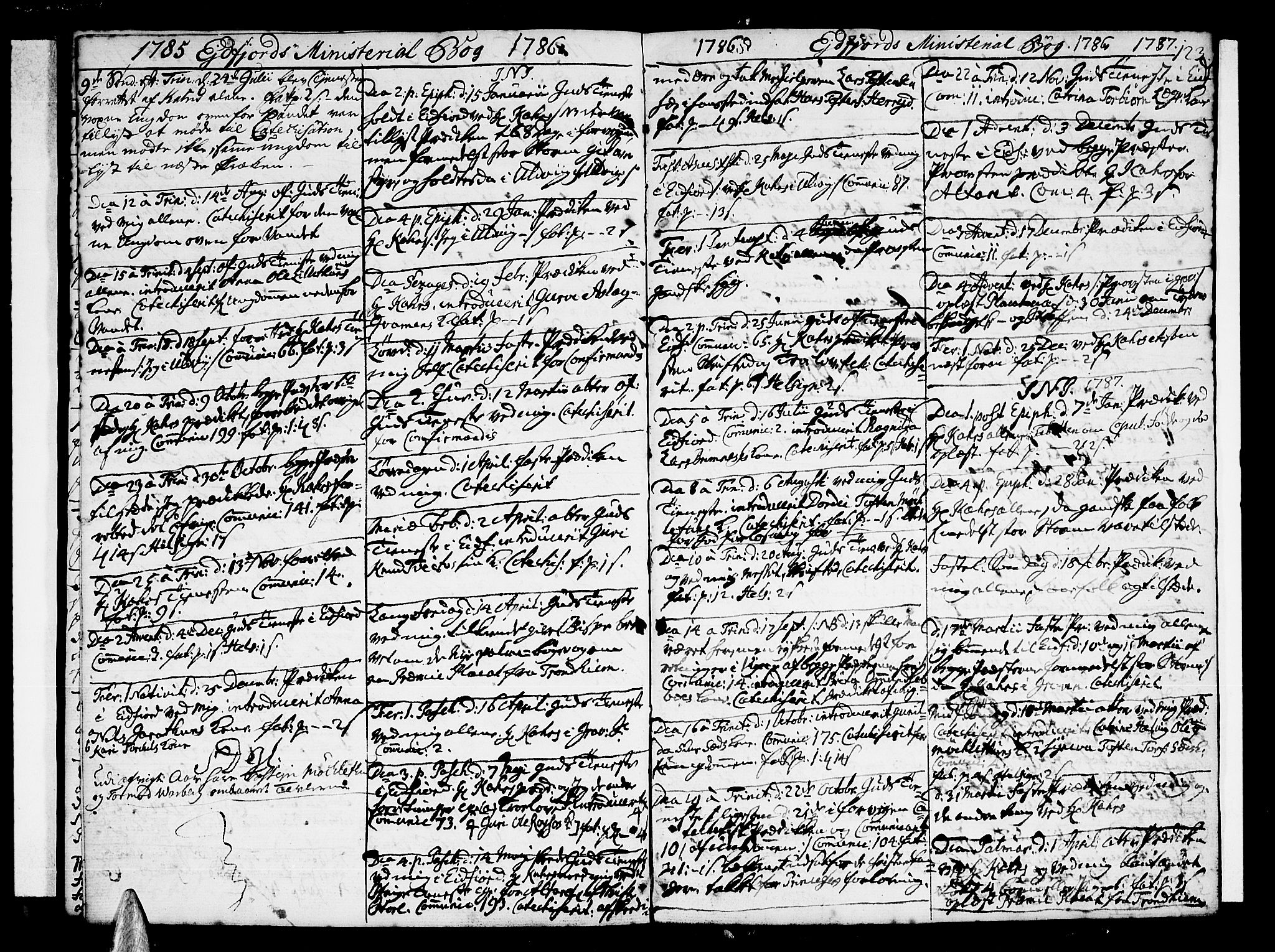 Ulvik sokneprestembete, SAB/A-78801/H/Haa: Parish register (official) no. A 10, 1745-1792, p. 123