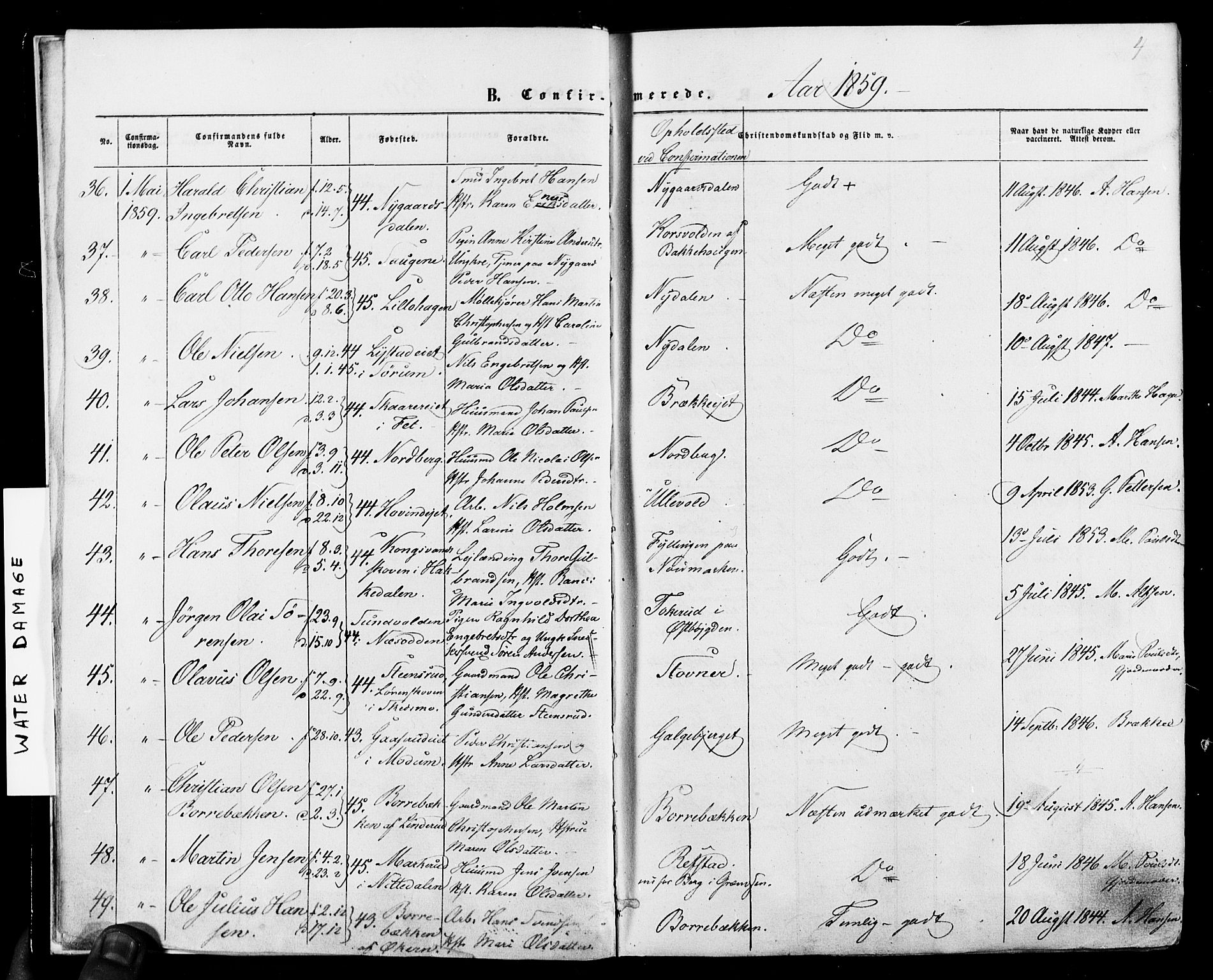 Vestre Aker prestekontor Kirkebøker, AV/SAO-A-10025/F/Fa/L0005: Parish register (official) no. 5, 1859-1877, p. 4