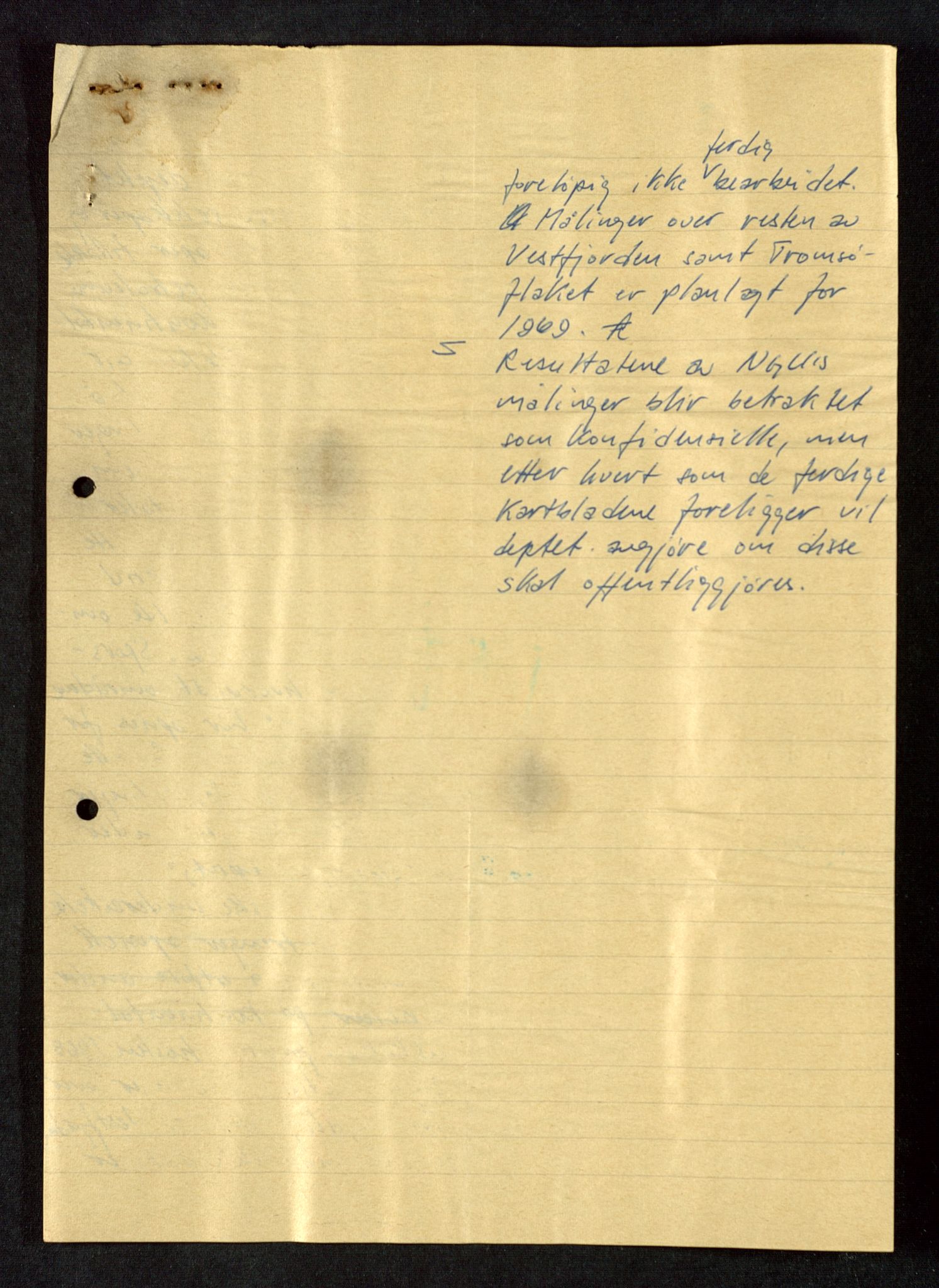 Industridepartementet, Oljekontoret, AV/SAST-A-101348/Db/L0005: Seismiske undersøkelser, 1963-1972, p. 11