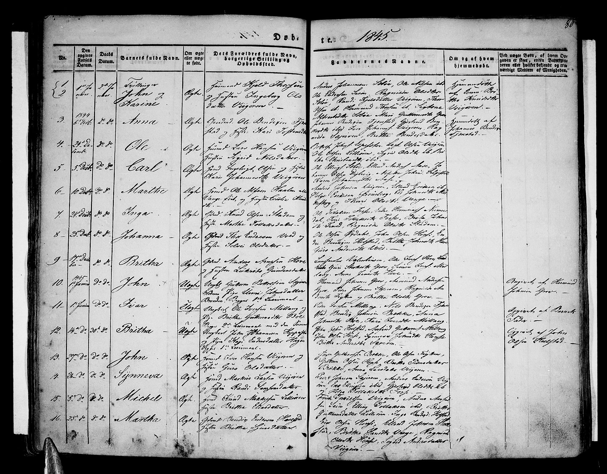 Vik sokneprestembete, AV/SAB-A-81501/H/Haa/Haaa/L0007: Parish register (official) no. A 7, 1831-1845, p. 86