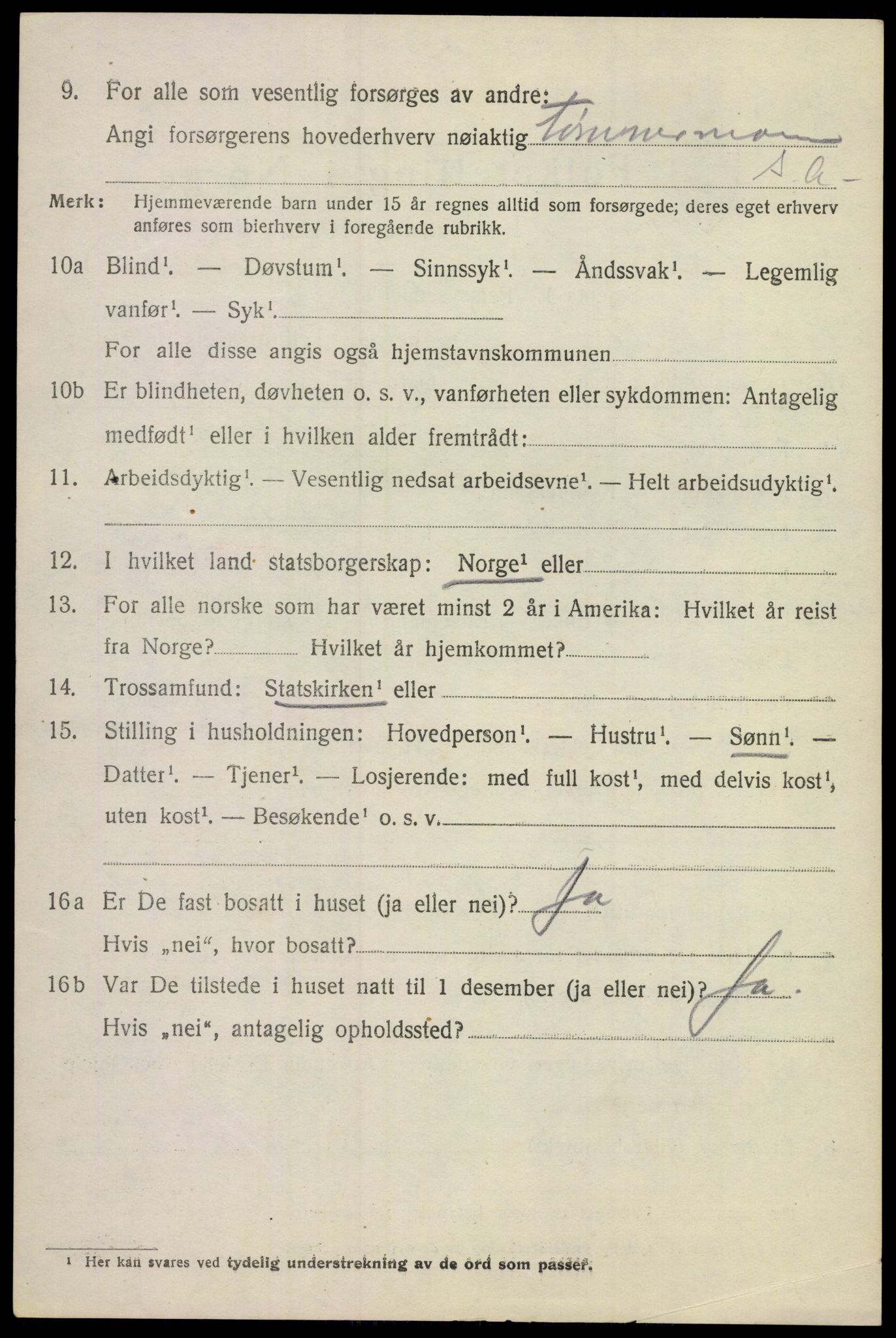 SAKO, 1920 census for Lier, 1920, p. 12665