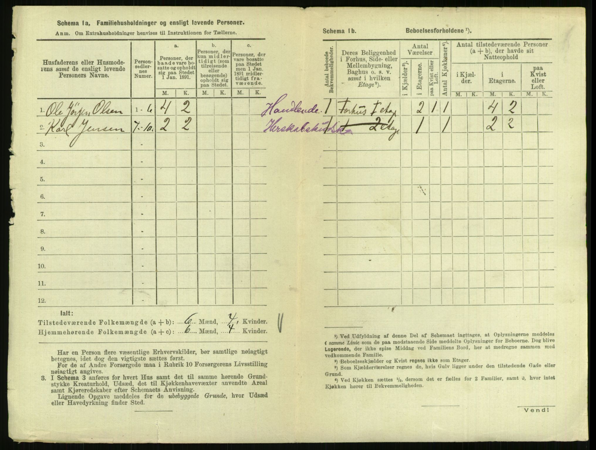 RA, 1891 census for 0902 Tvedestrand, 1891, p. 17