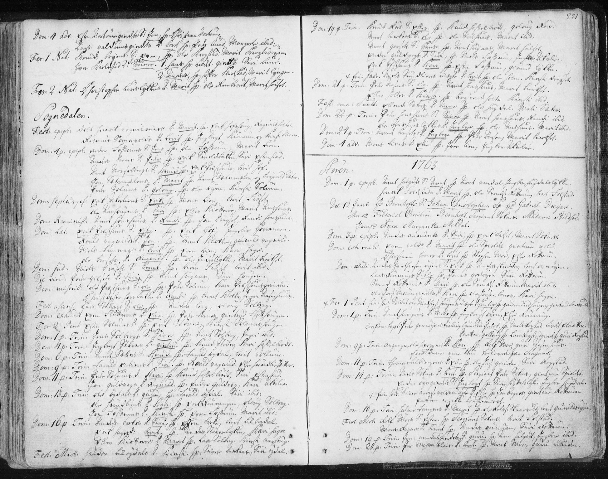 Ministerialprotokoller, klokkerbøker og fødselsregistre - Sør-Trøndelag, SAT/A-1456/687/L0991: Parish register (official) no. 687A02, 1747-1790, p. 221