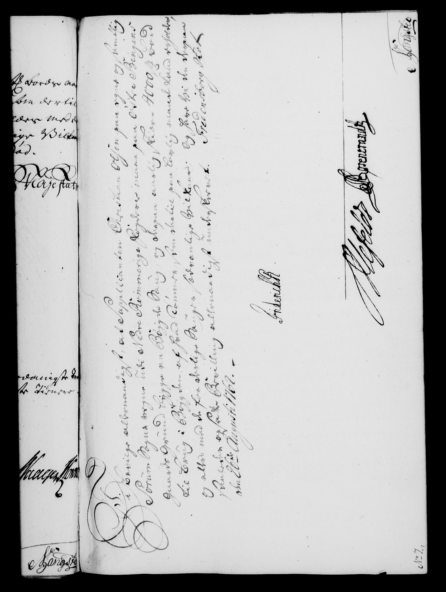 Rentekammeret, Kammerkanselliet, RA/EA-3111/G/Gf/Gfa/L0044: Norsk relasjons- og resolusjonsprotokoll (merket RK 52.44), 1762, p. 367