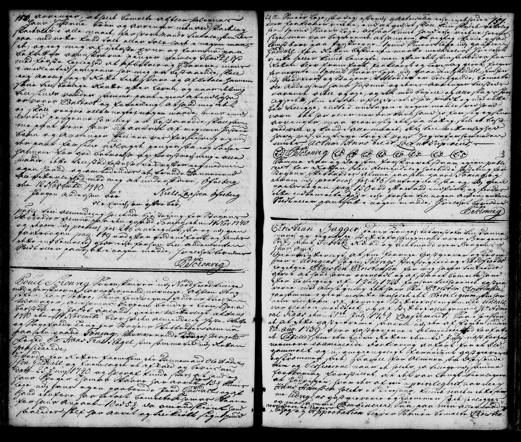Nordfjord sorenskriveri, AV/SAB-A-2801/02/02b/02ba/L0005: Mortgage book no. II.B.a.5, 1739-1745, p. 150-151
