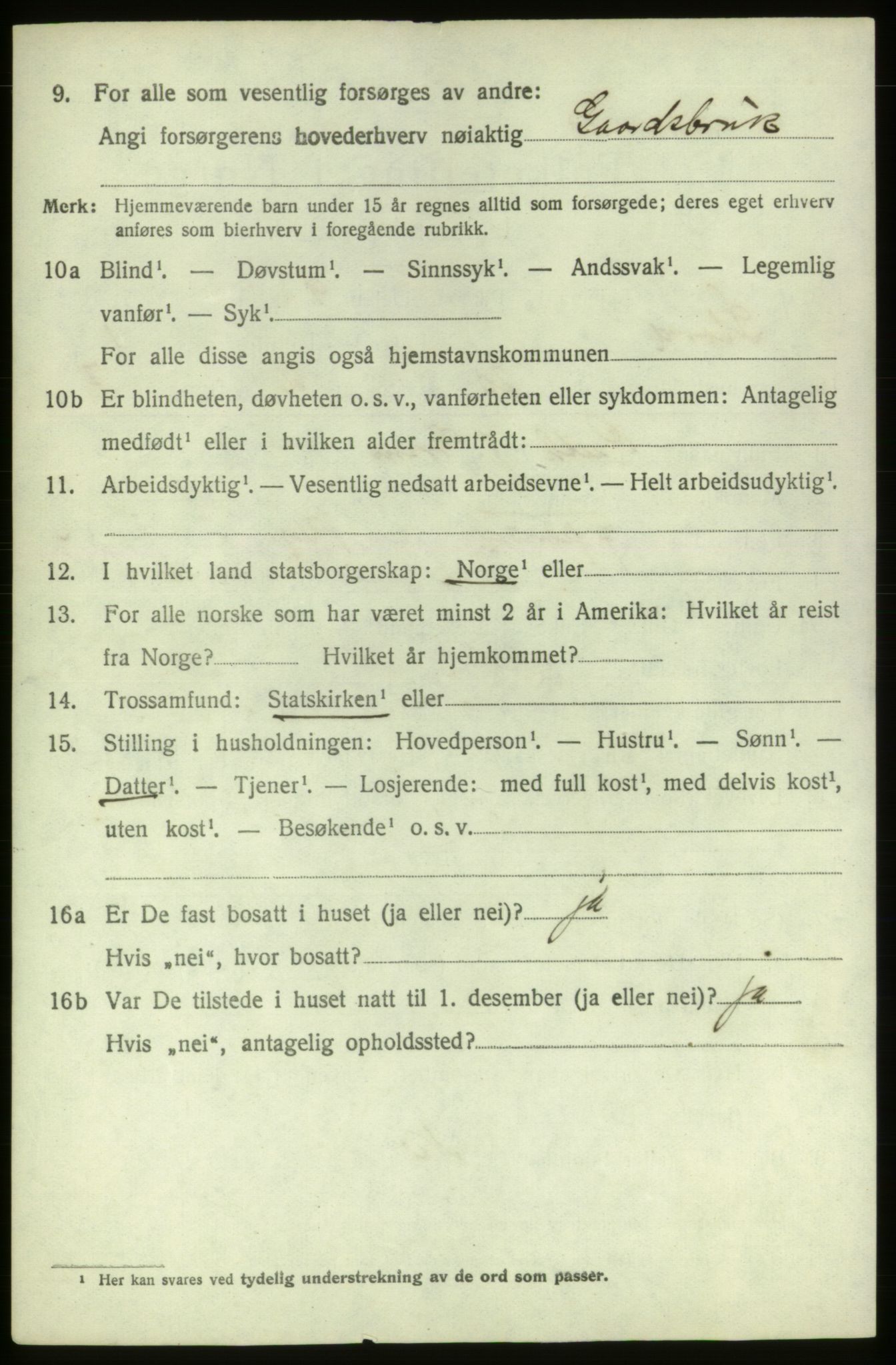 SAB, 1920 census for Stord, 1920, p. 1482