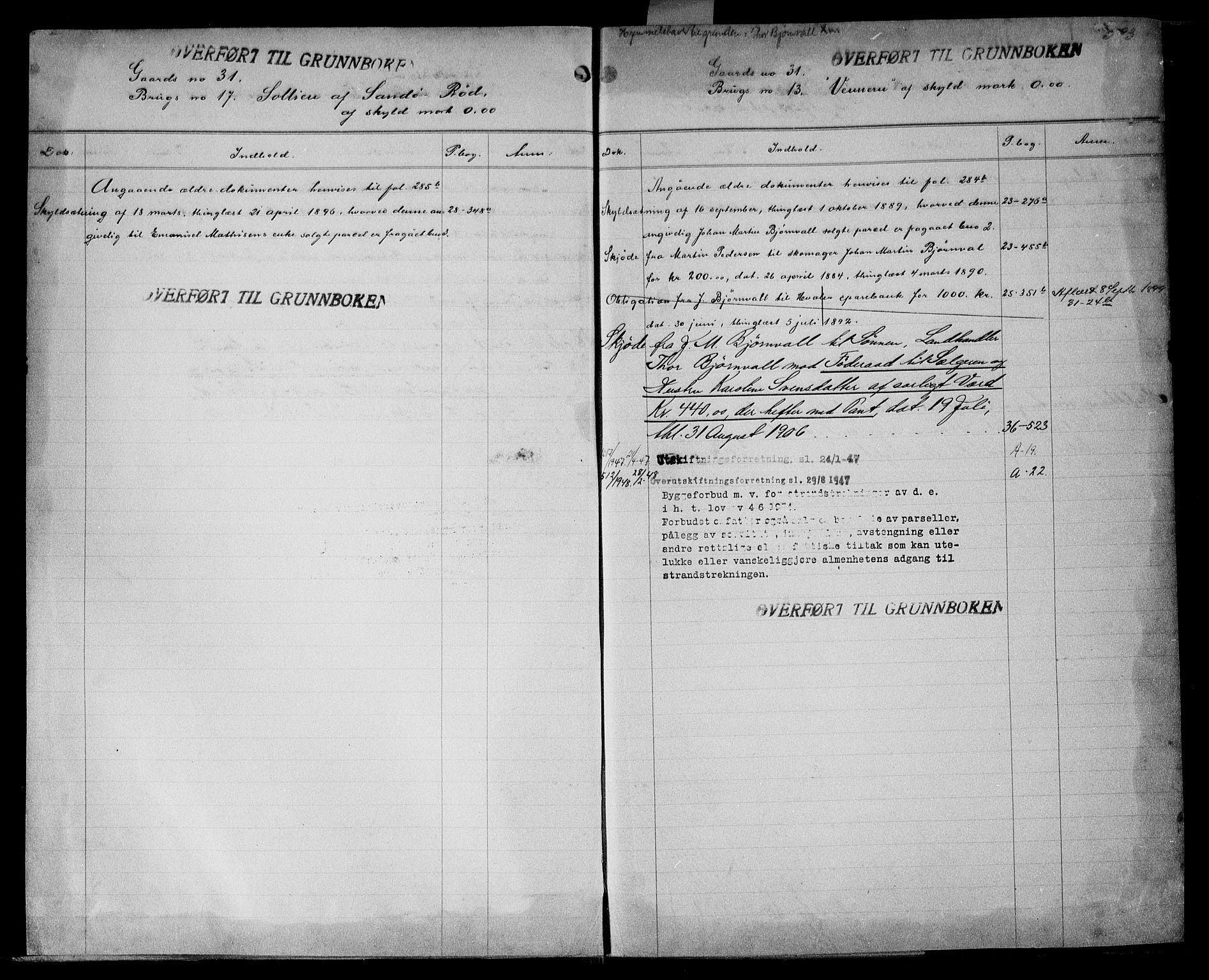 Onsøy sorenskriveri, AV/SAO-A-10474/G/Gb/Gbc/L0001b: Mortgage register no. III 1b, 1887, p. 593