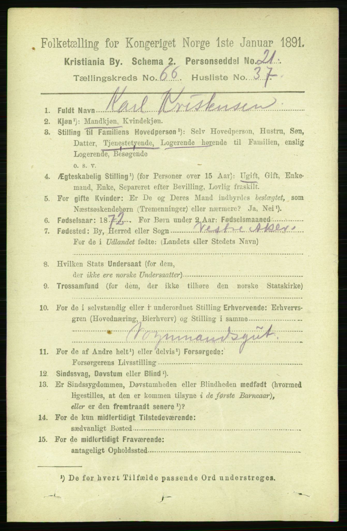 RA, 1891 census for 0301 Kristiania, 1891, p. 36359