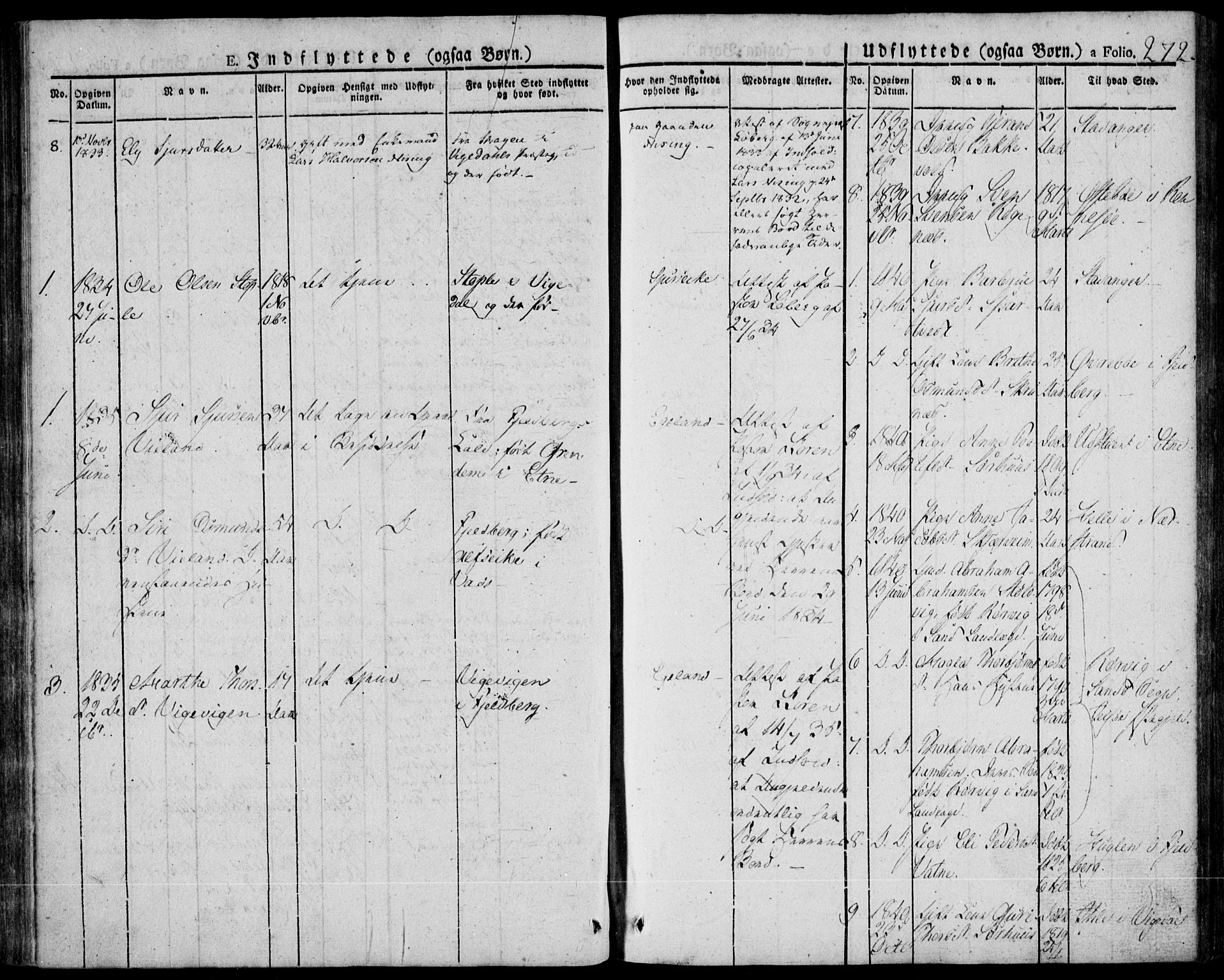 Skjold sokneprestkontor, AV/SAST-A-101847/H/Ha/Haa/L0005: Parish register (official) no. A 5, 1830-1856, p. 272