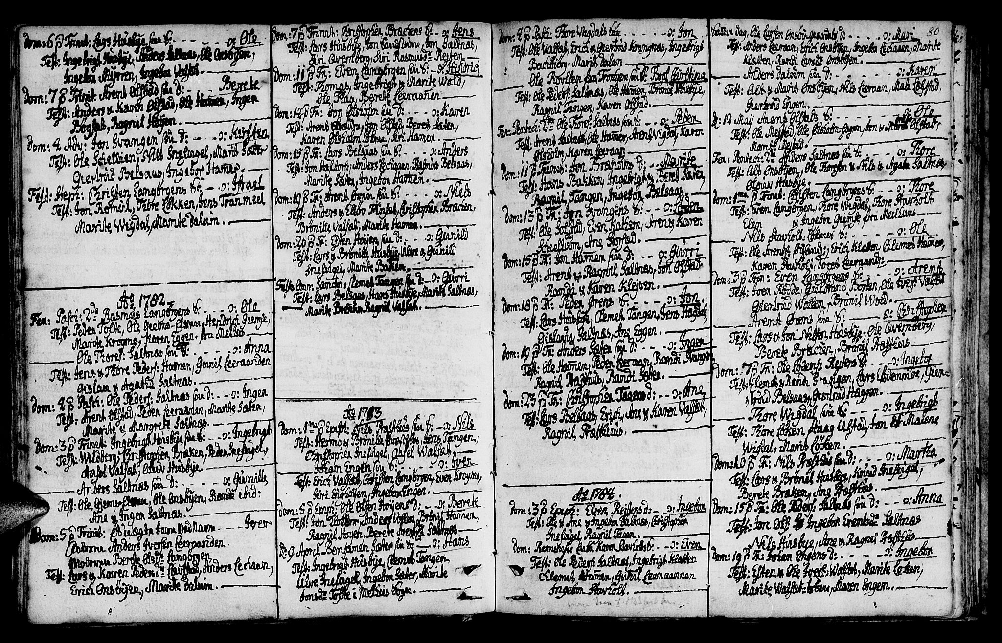 Ministerialprotokoller, klokkerbøker og fødselsregistre - Sør-Trøndelag, SAT/A-1456/666/L0784: Parish register (official) no. 666A02, 1754-1802, p. 80