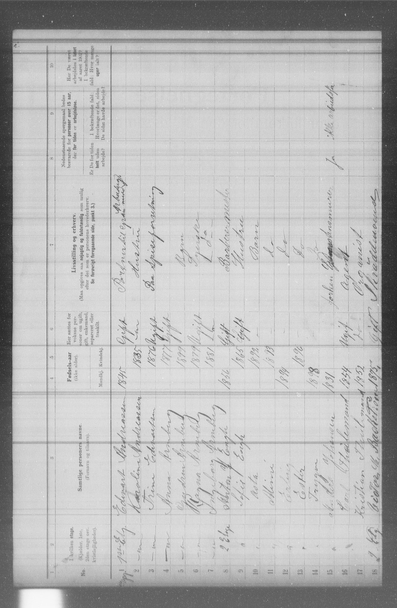 OBA, Municipal Census 1902 for Kristiania, 1902, p. 3005