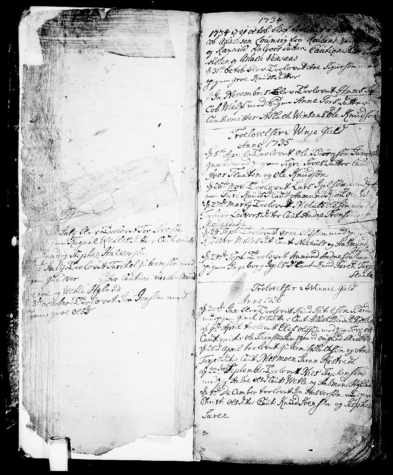 Vinje kirkebøker, SAKO/A-312/F/Fa/L0001: Parish register (official) no. I 1, 1717-1766, p. 6