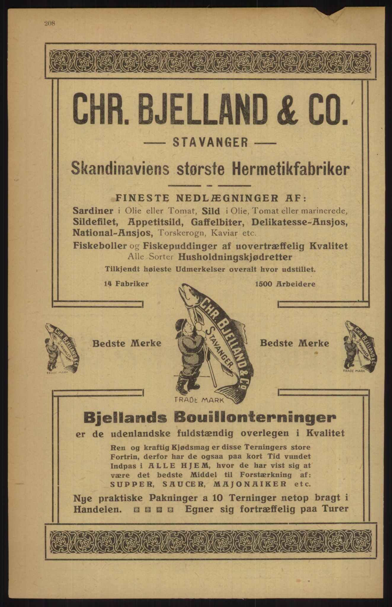 Kristiania/Oslo adressebok, PUBL/-, 1914, p. 208