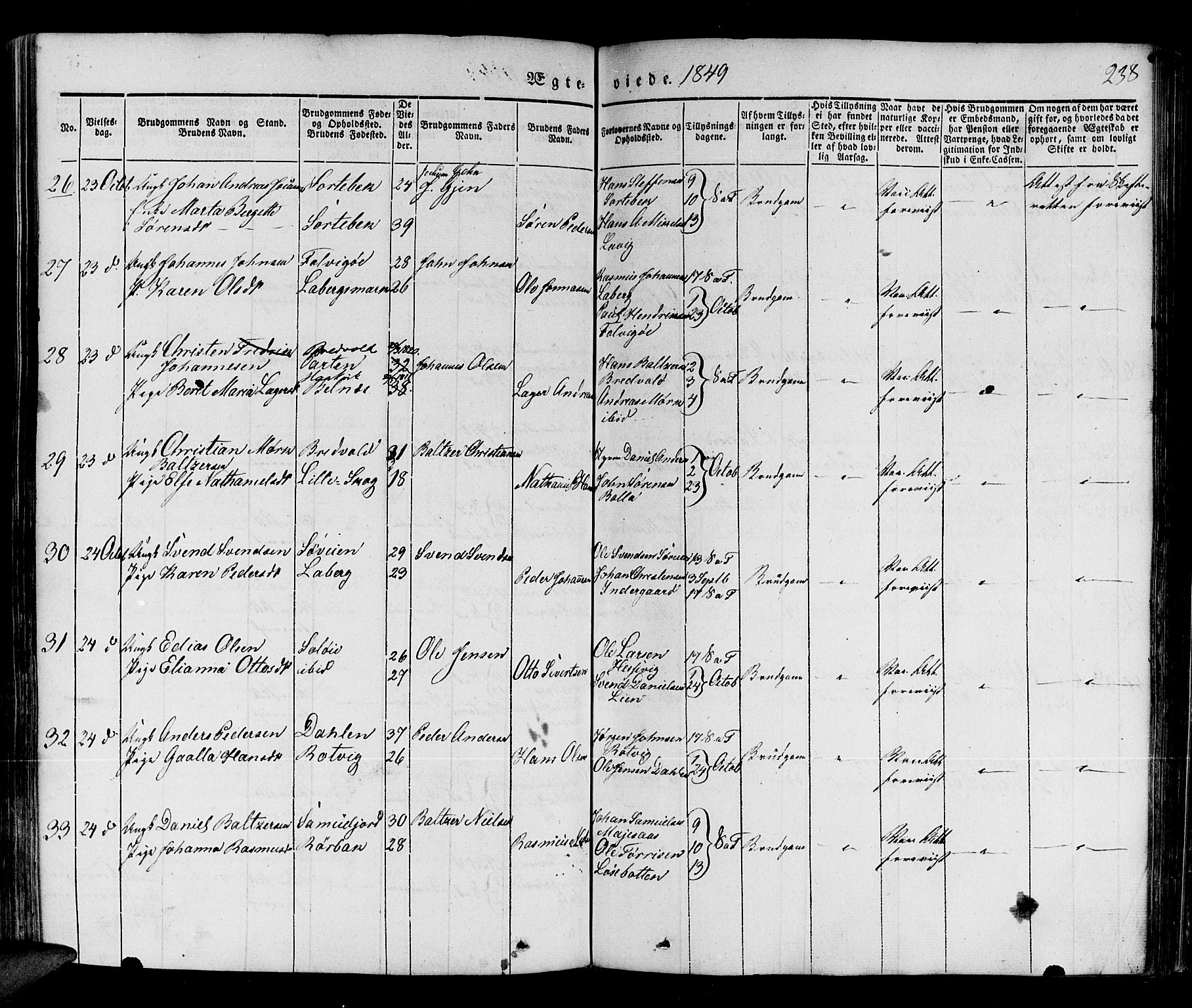 Ibestad sokneprestembete, SATØ/S-0077/H/Ha/Haa/L0006kirke: Parish register (official) no. 6, 1837-1850, p. 238