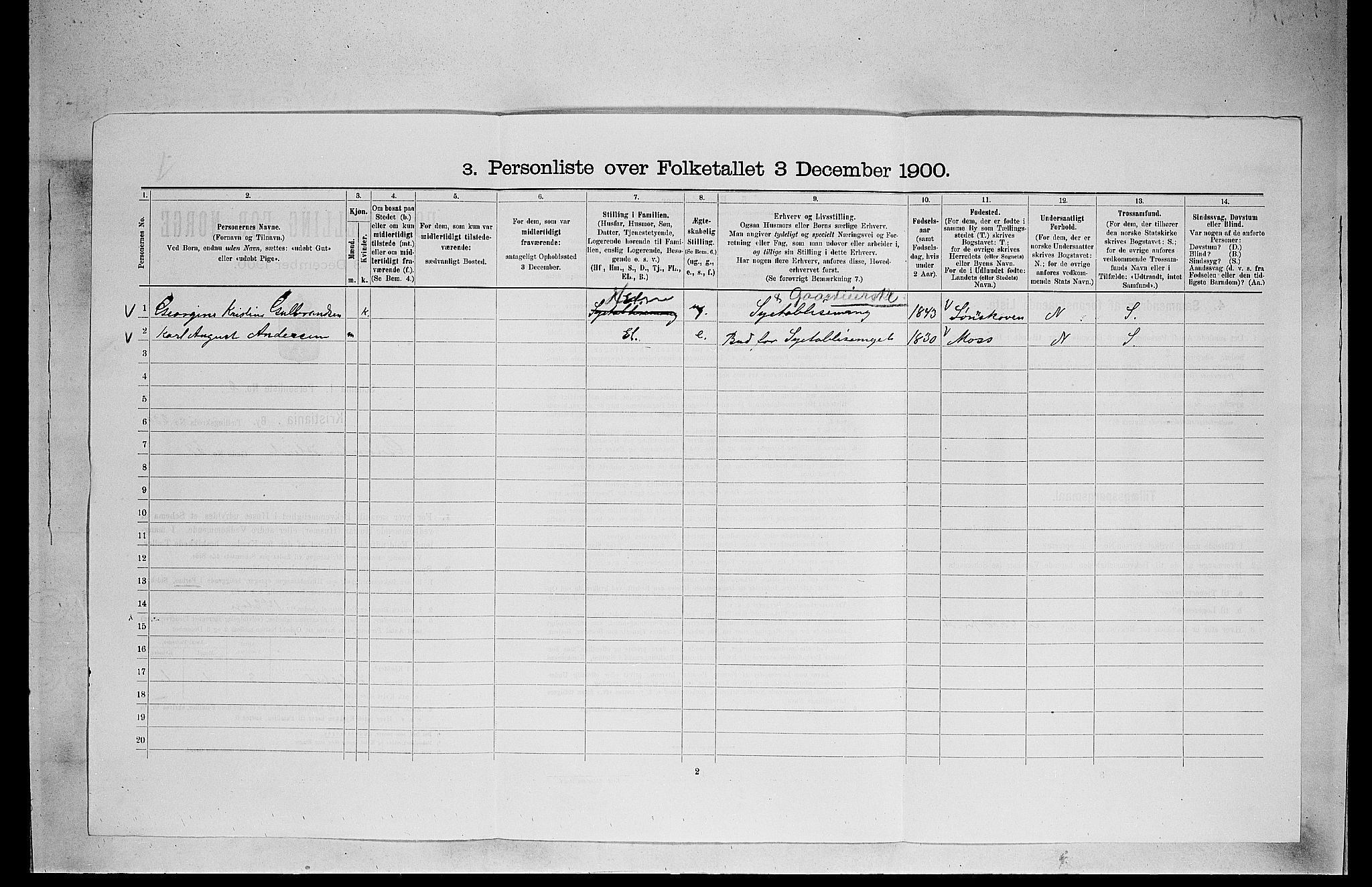 SAO, 1900 census for Kristiania, 1900, p. 30506