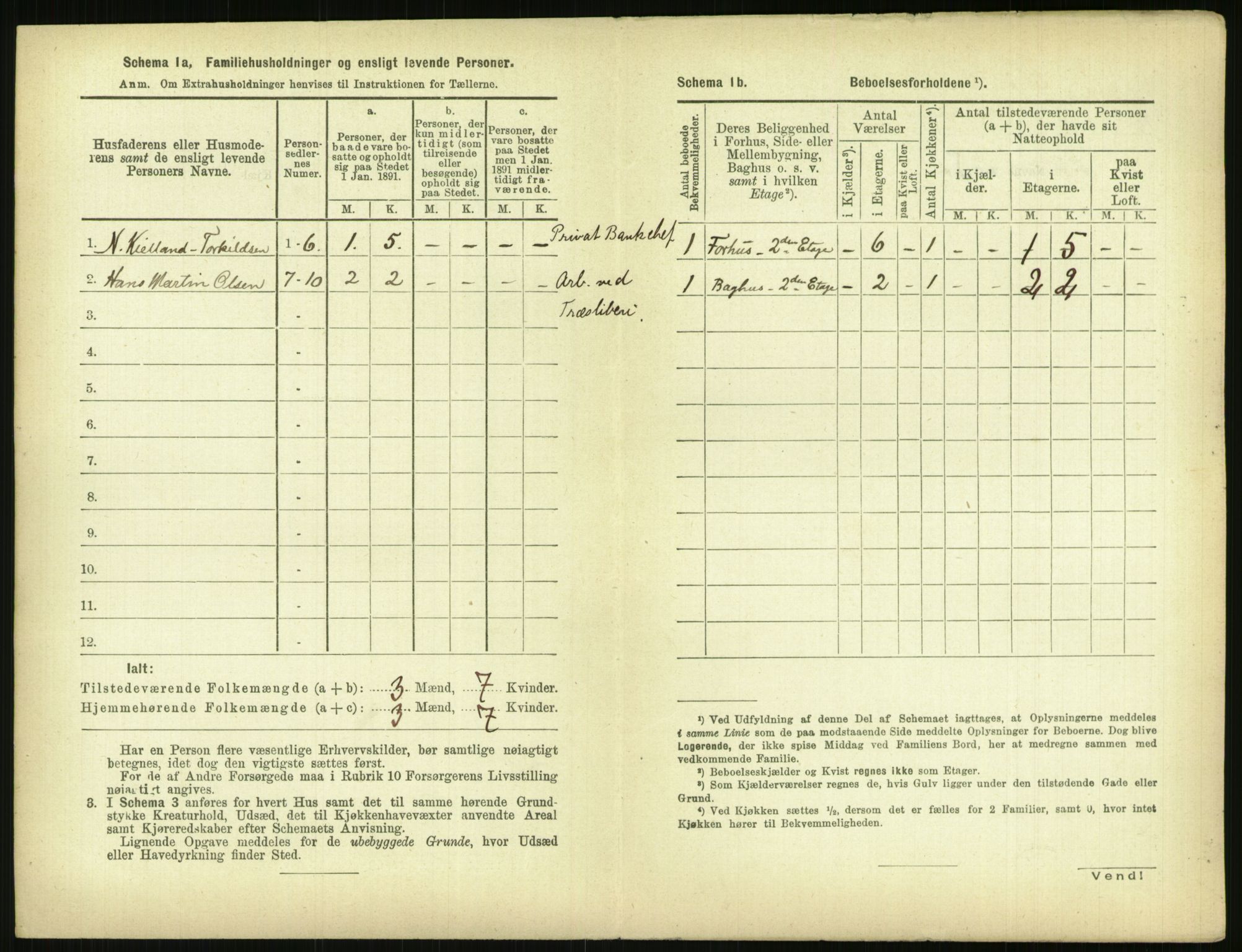 RA, 1891 census for 0806 Skien, 1891, p. 1389