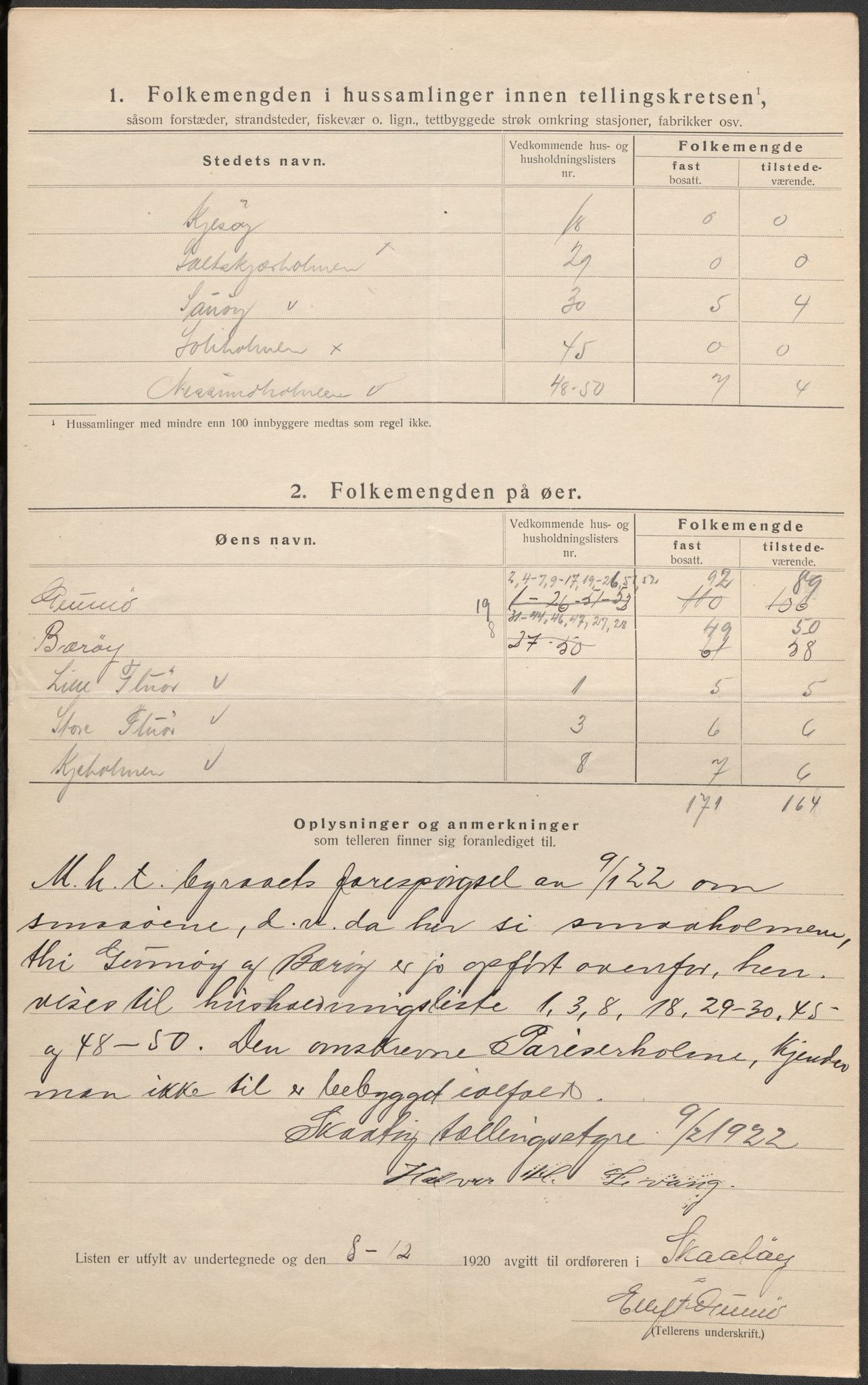 SAKO, 1920 census for Skåtøy, 1920, p. 34