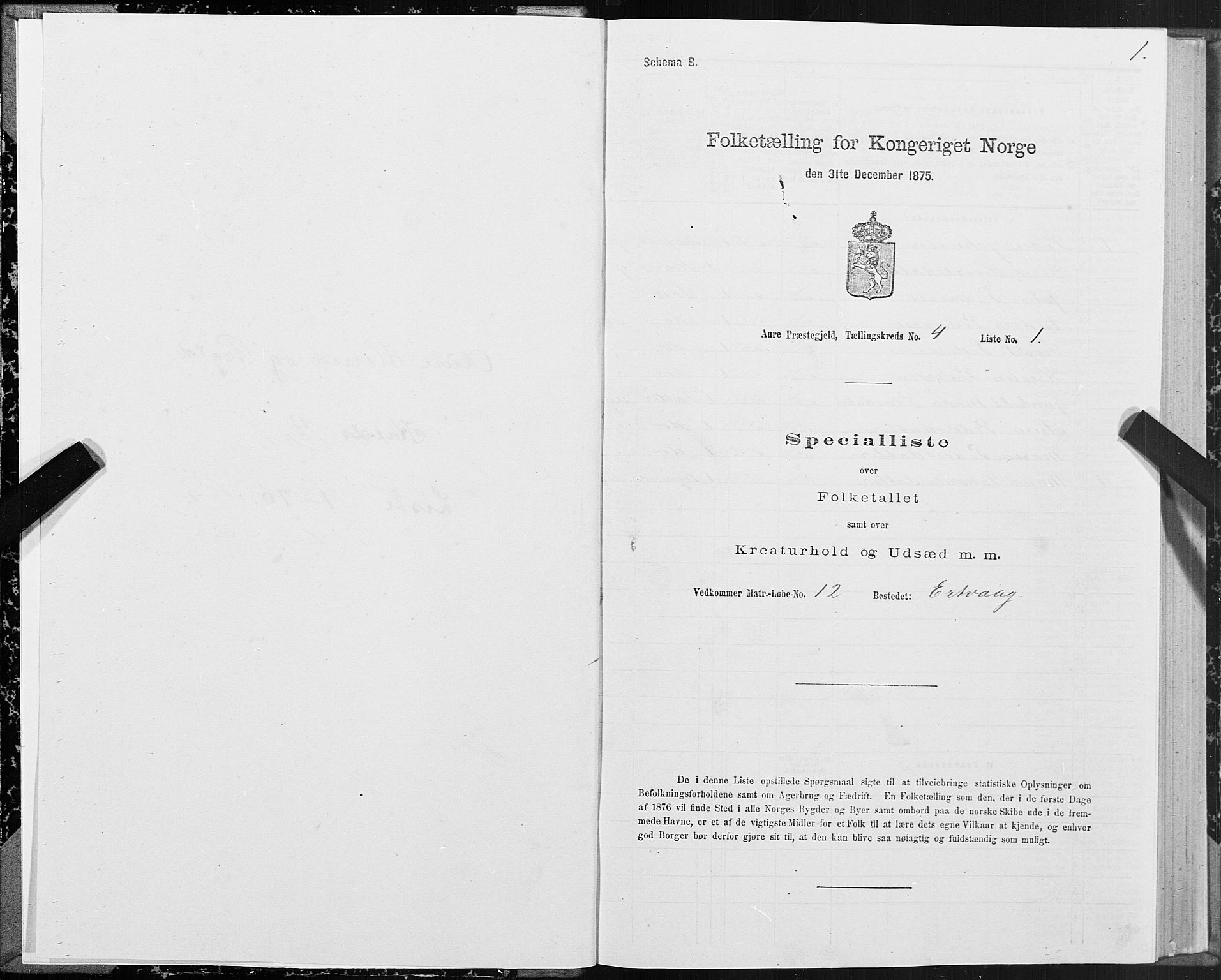 SAT, 1875 census for 1569P Aure, 1875, p. 4001