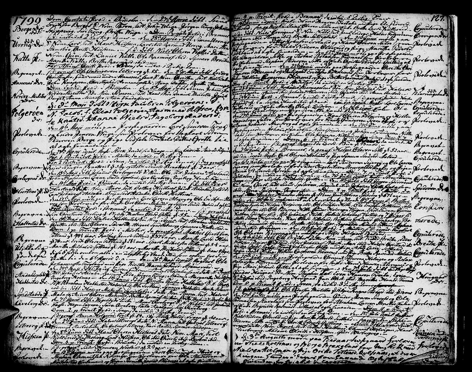 Finnås sokneprestembete, SAB/A-99925/H/Ha/Haa/Haaa/L0003: Parish register (official) no. A 3, 1765-1803, p. 127