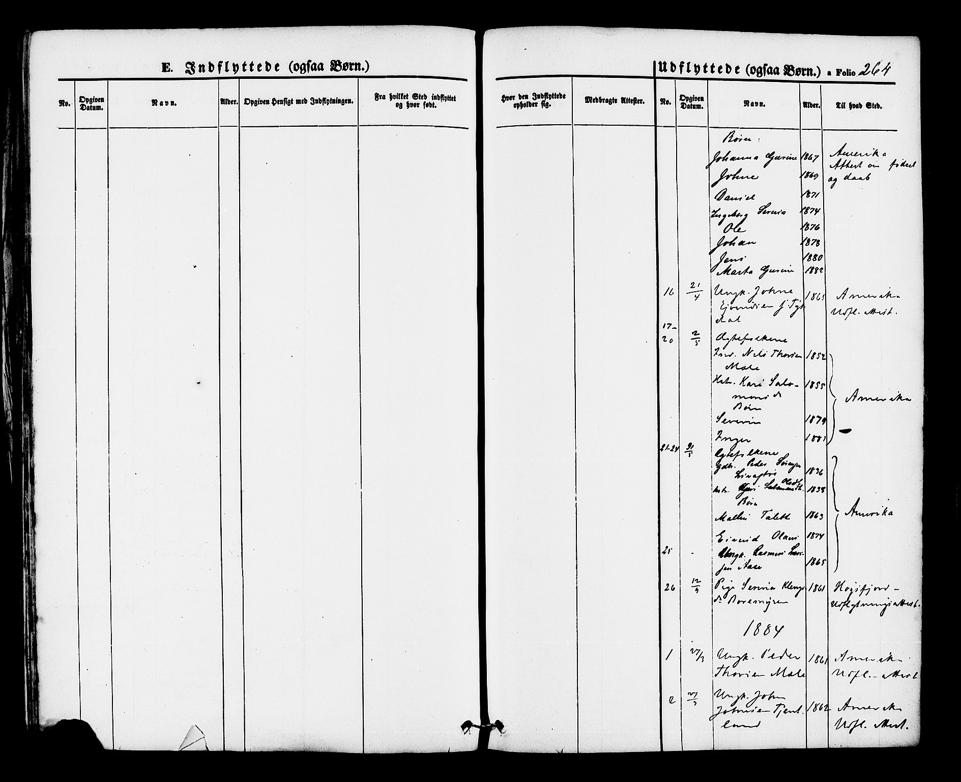 Hjelmeland sokneprestkontor, AV/SAST-A-101843/01/IV/L0012: Parish register (official) no. A 12, 1862-1886, p. 264