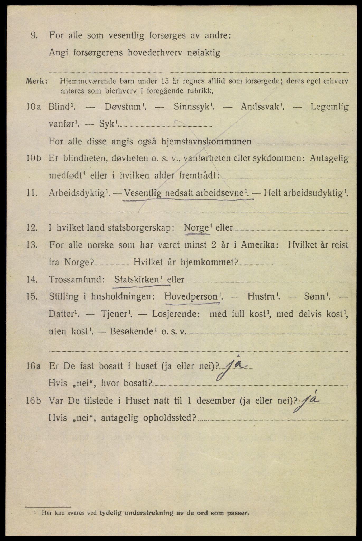 SAK, 1920 census for Kristiansand, 1920, p. 35718