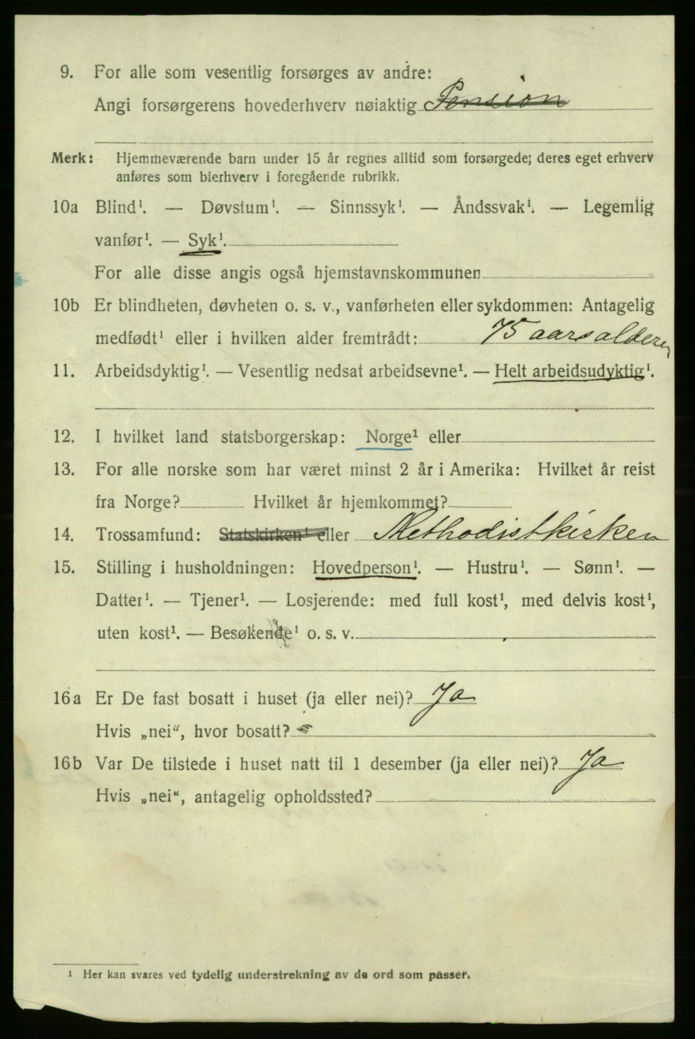 SAO, 1920 census for Fredrikshald, 1920, p. 14117