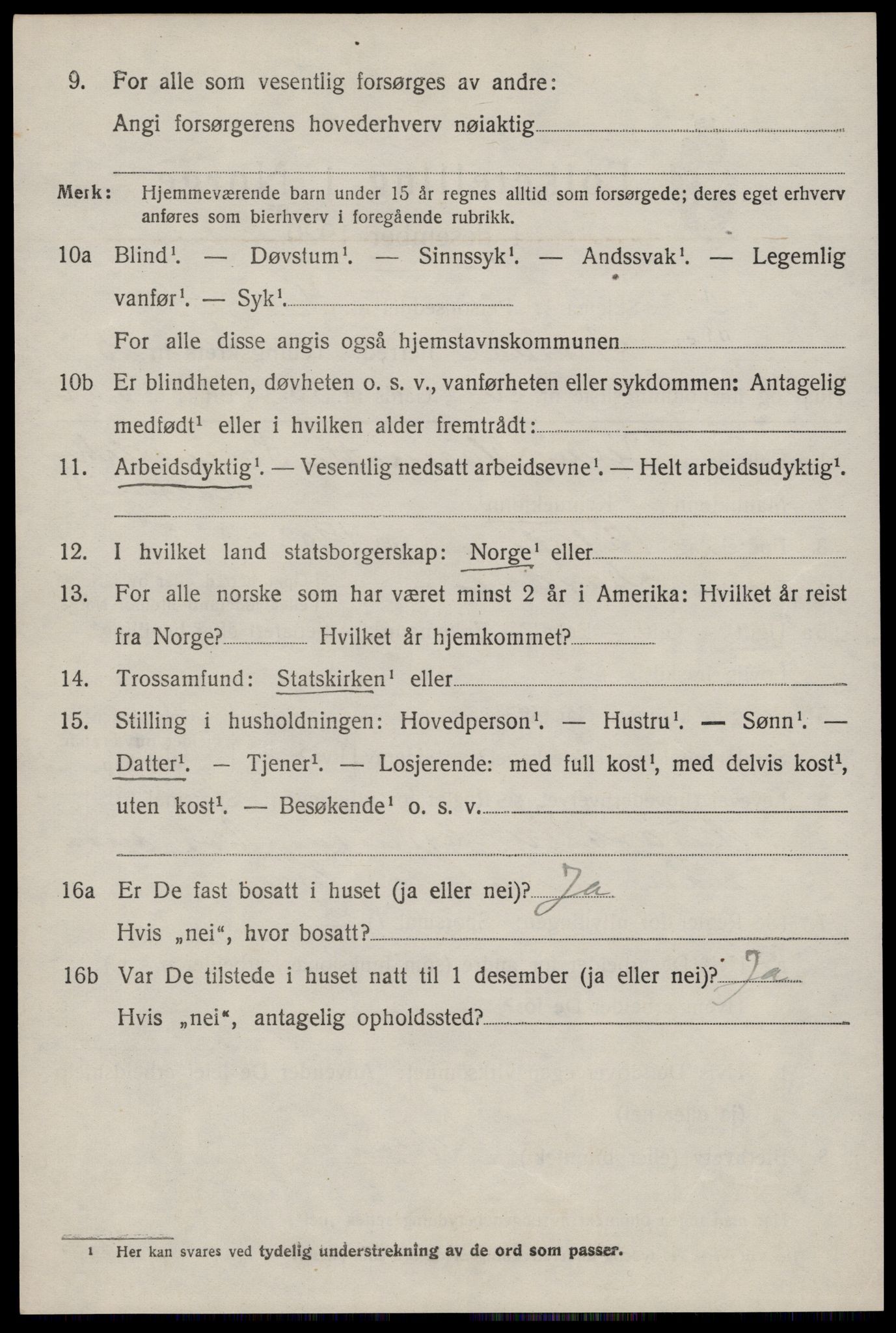 SAST, 1920 census for Årdal, 1920, p. 1743