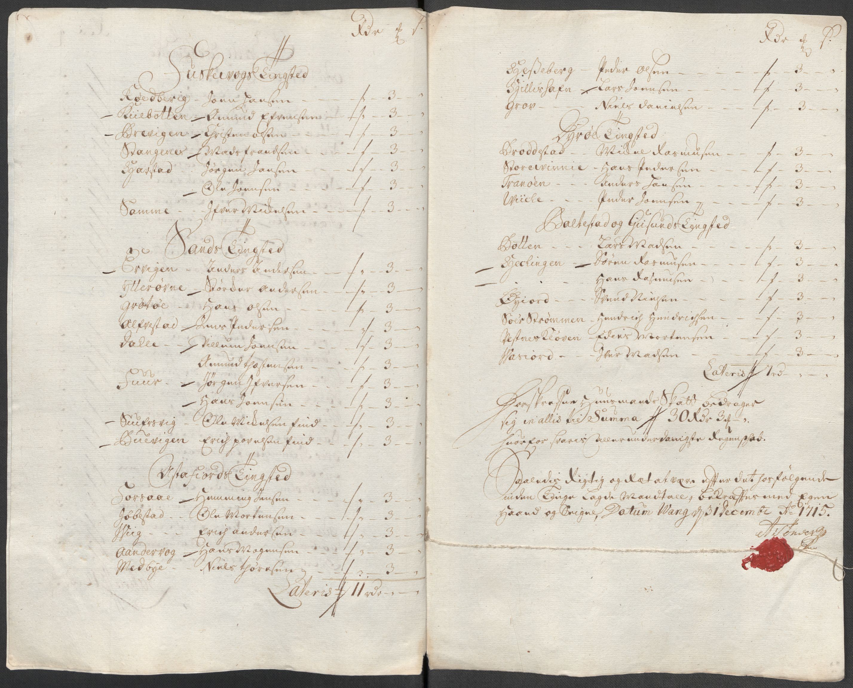 Rentekammeret inntil 1814, Reviderte regnskaper, Fogderegnskap, RA/EA-4092/R68/L4761: Fogderegnskap Senja og Troms, 1715, p. 81