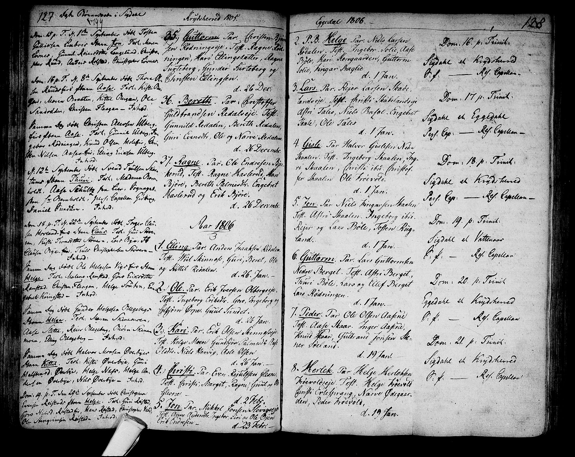 Sigdal kirkebøker, SAKO/A-245/F/Fa/L0003: Parish register (official) no. I 3, 1793-1811, p. 127-128