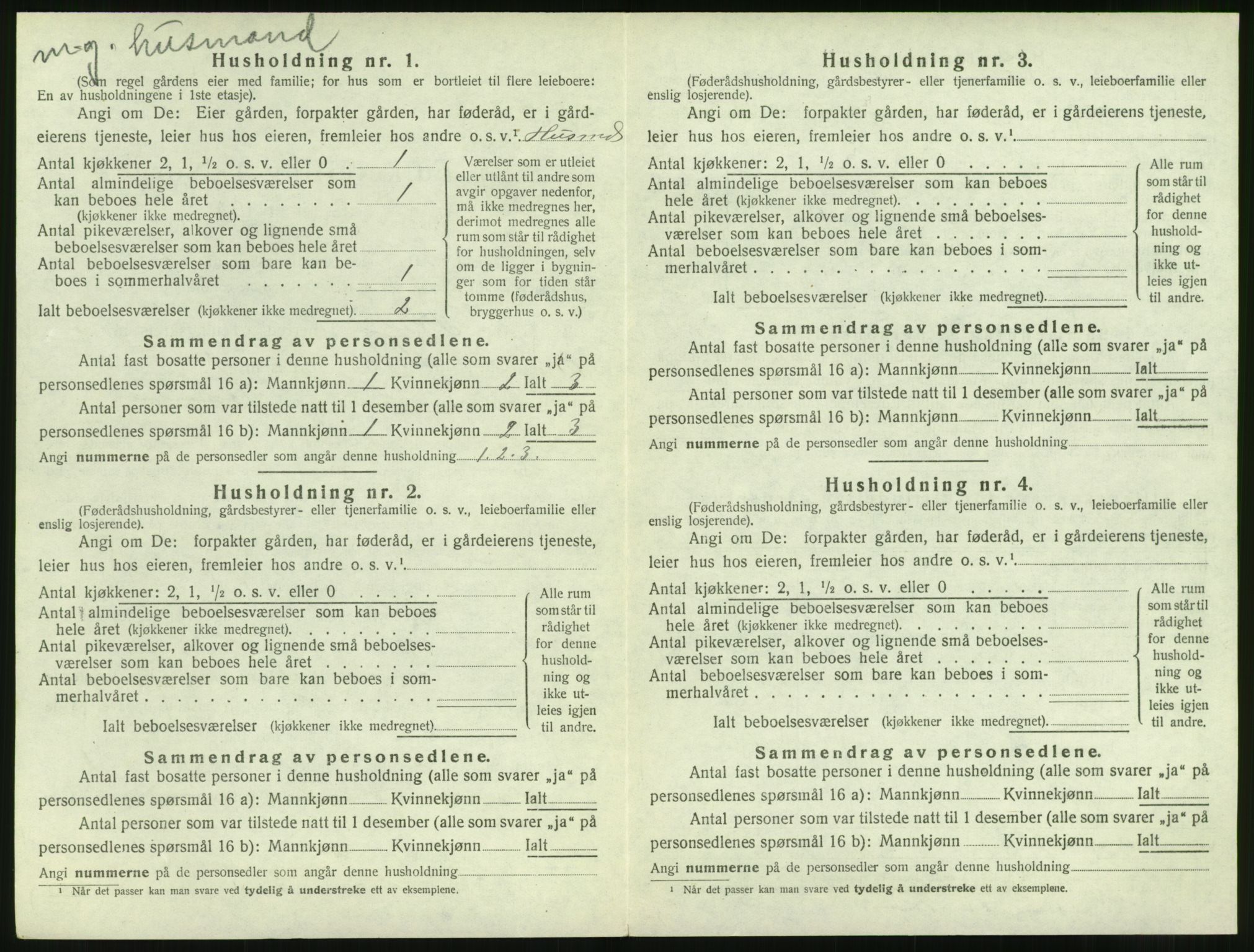 SAT, 1920 census for Skodje, 1920, p. 352