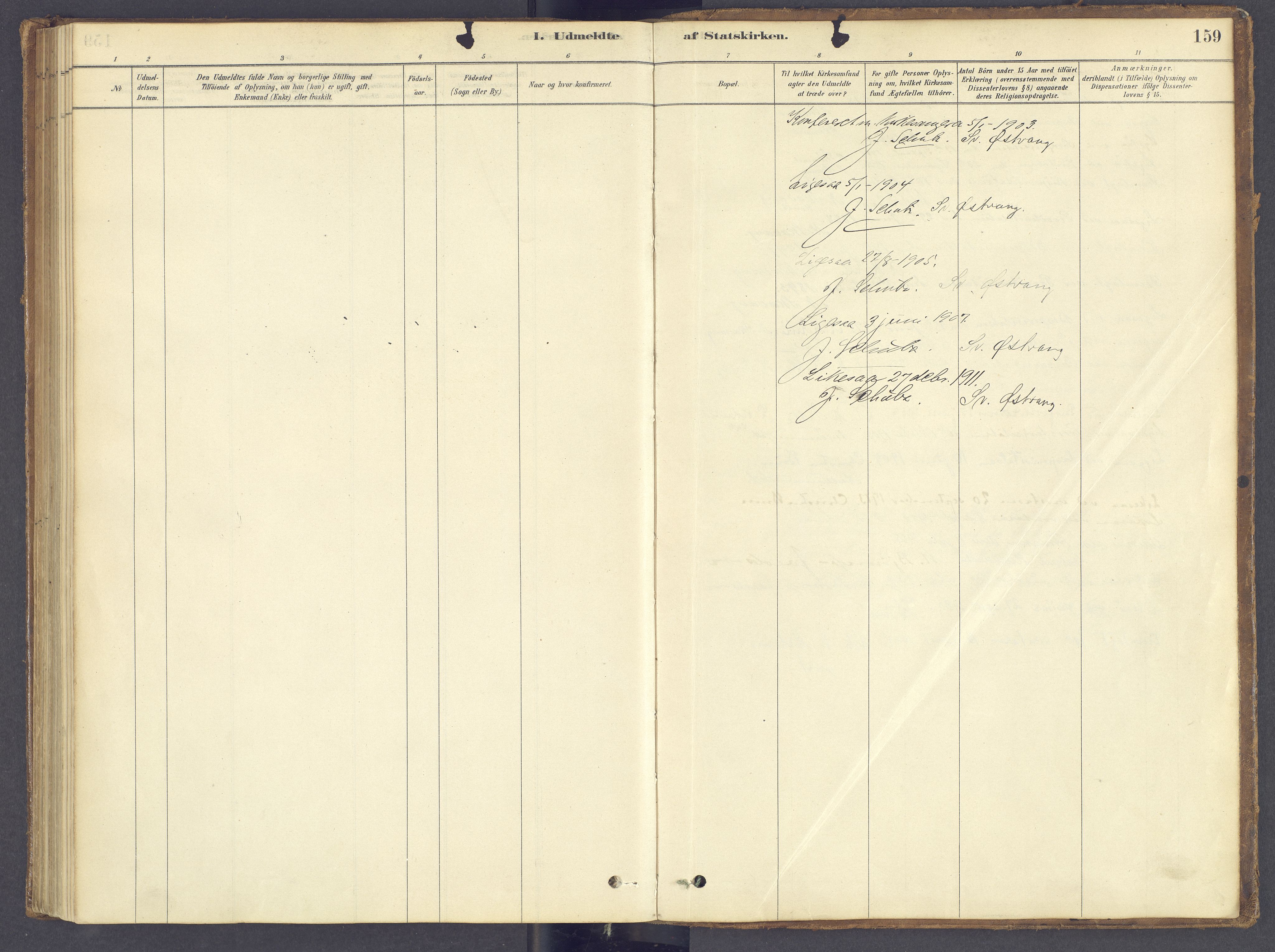 Tolga prestekontor, SAH/PREST-062/K/L0012: Parish register (official) no. 12, 1877-1925, p. 159