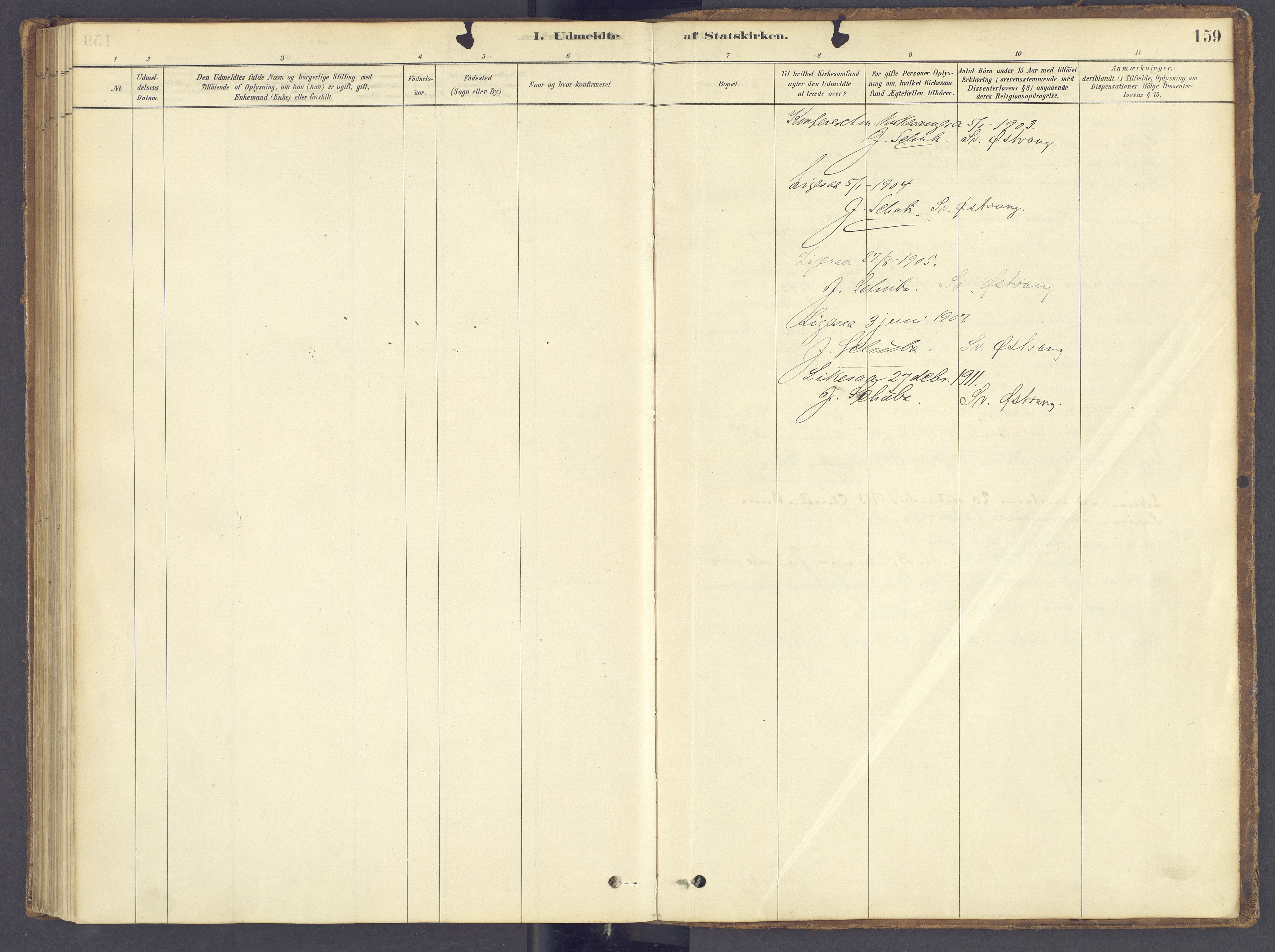 Tolga prestekontor, AV/SAH-PREST-062/K/L0012: Parish register (official) no. 12, 1877-1925, p. 159