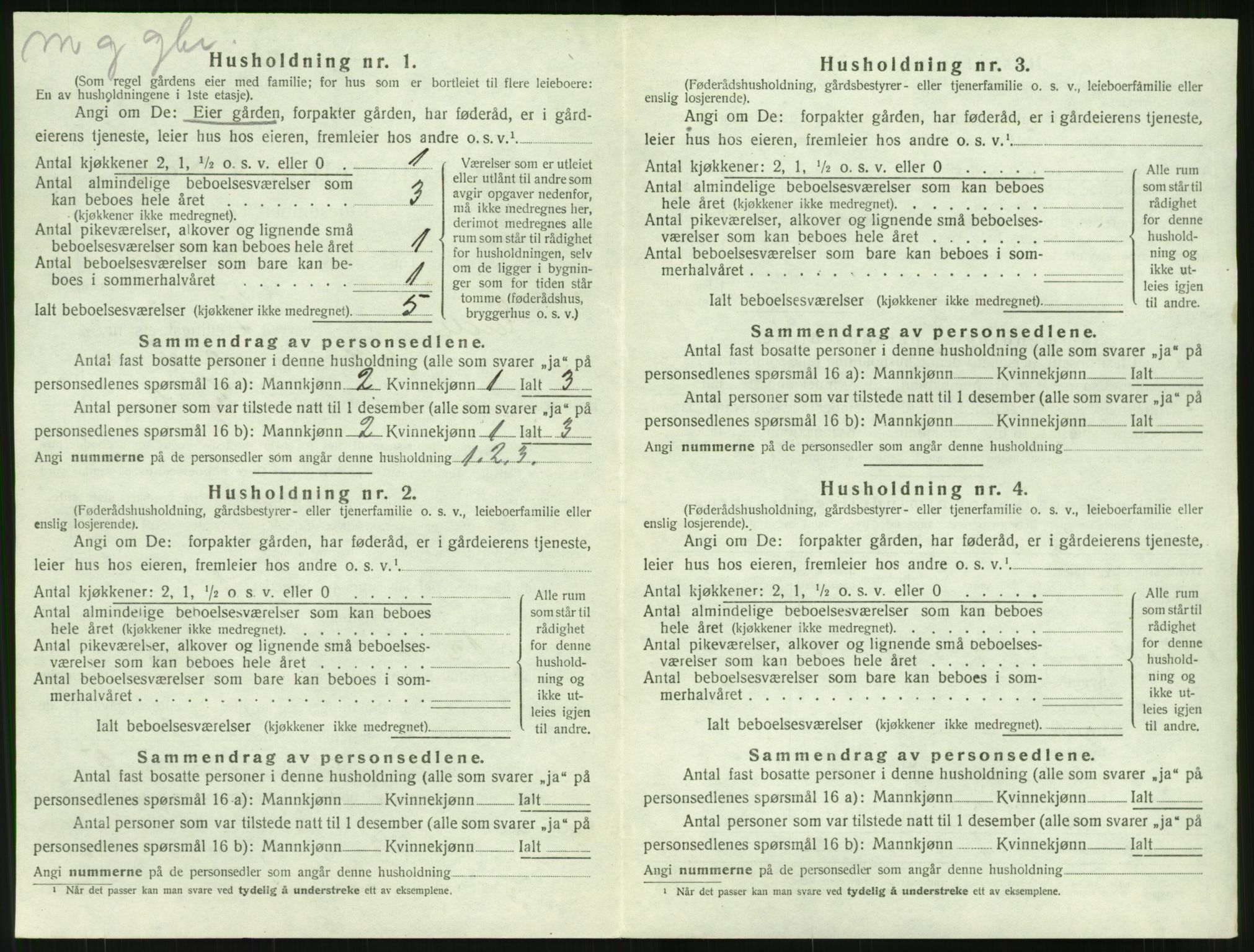 SAT, 1920 census for Eid (MR), 1920, p. 93