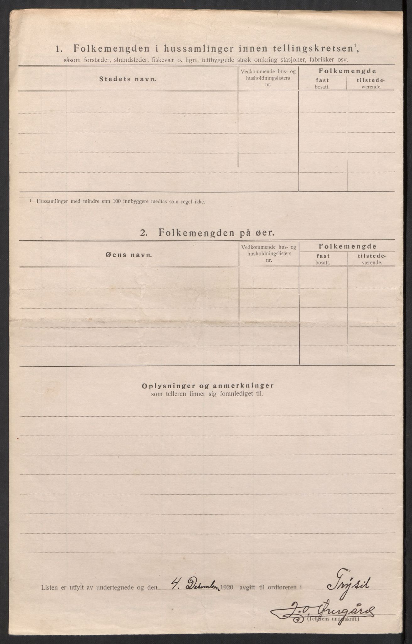 SAH, 1920 census for Trysil, 1920, p. 35