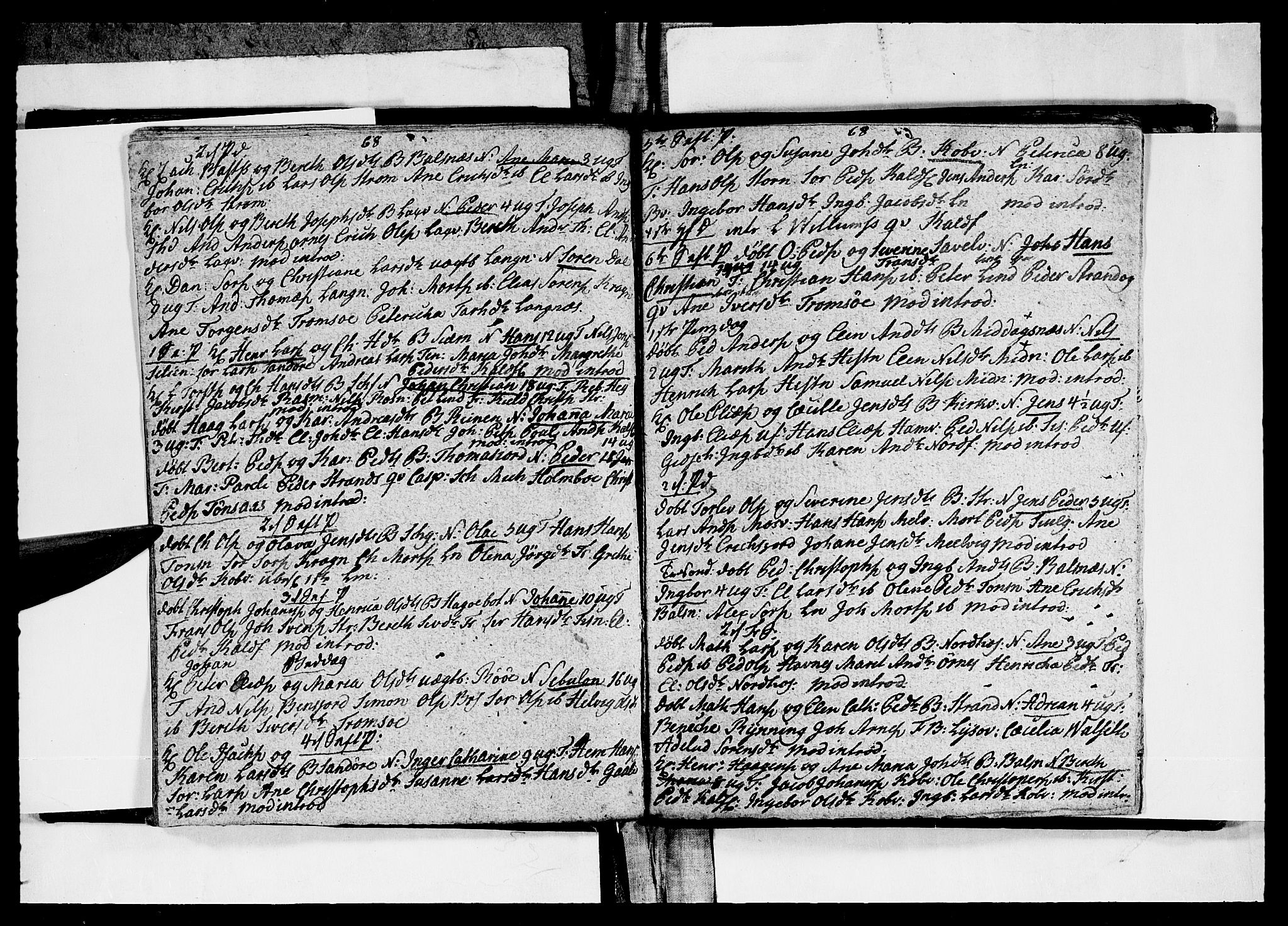 Tromsø sokneprestkontor/stiftsprosti/domprosti, AV/SATØ-S-1343/G/Ga/L0005kirke: Parish register (official) no. 5, 1796-1808, p. 68