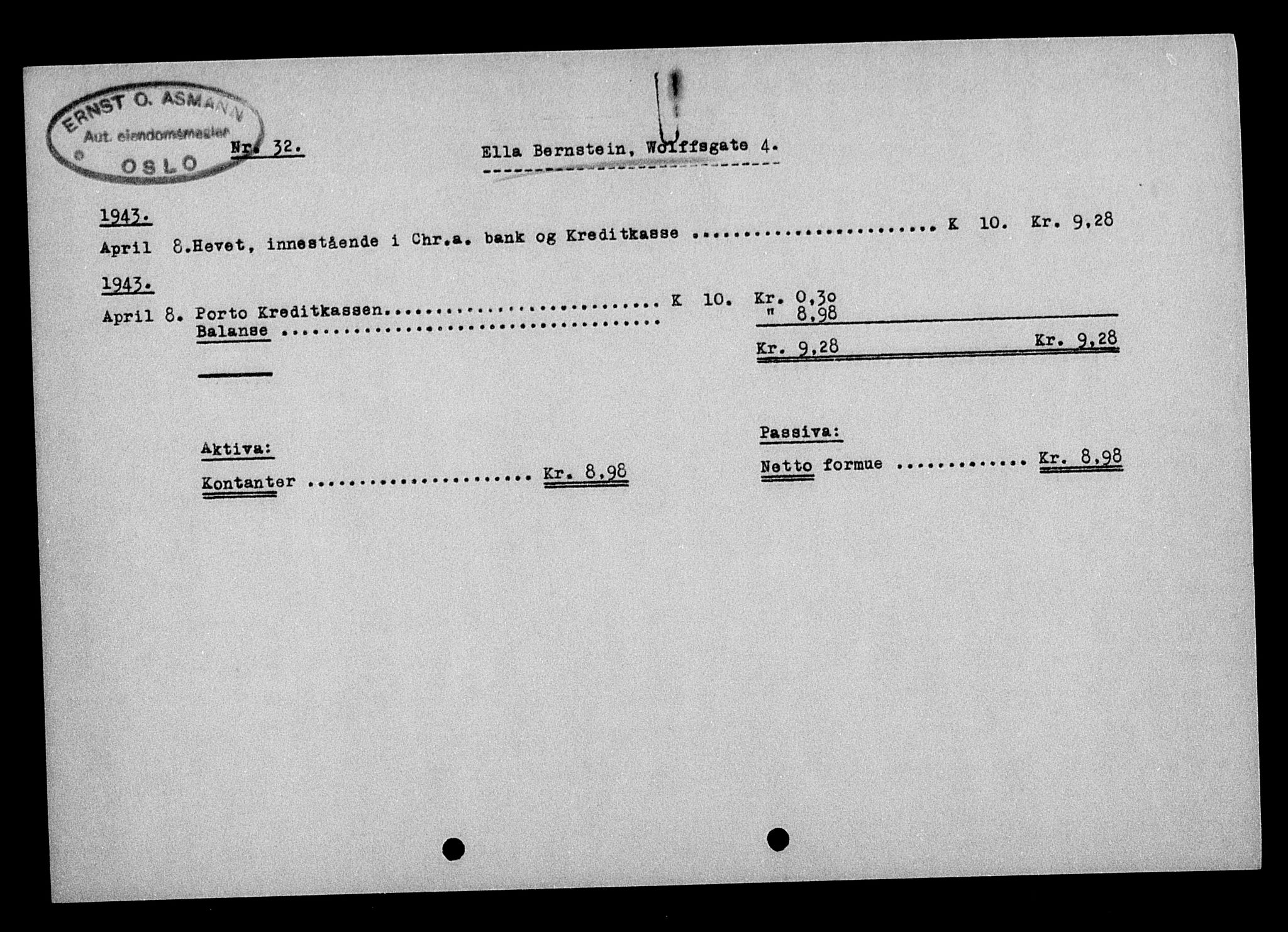 Justisdepartementet, Tilbakeføringskontoret for inndratte formuer, AV/RA-S-1564/H/Hc/Hcc/L0922: --, 1945-1947, p. 45