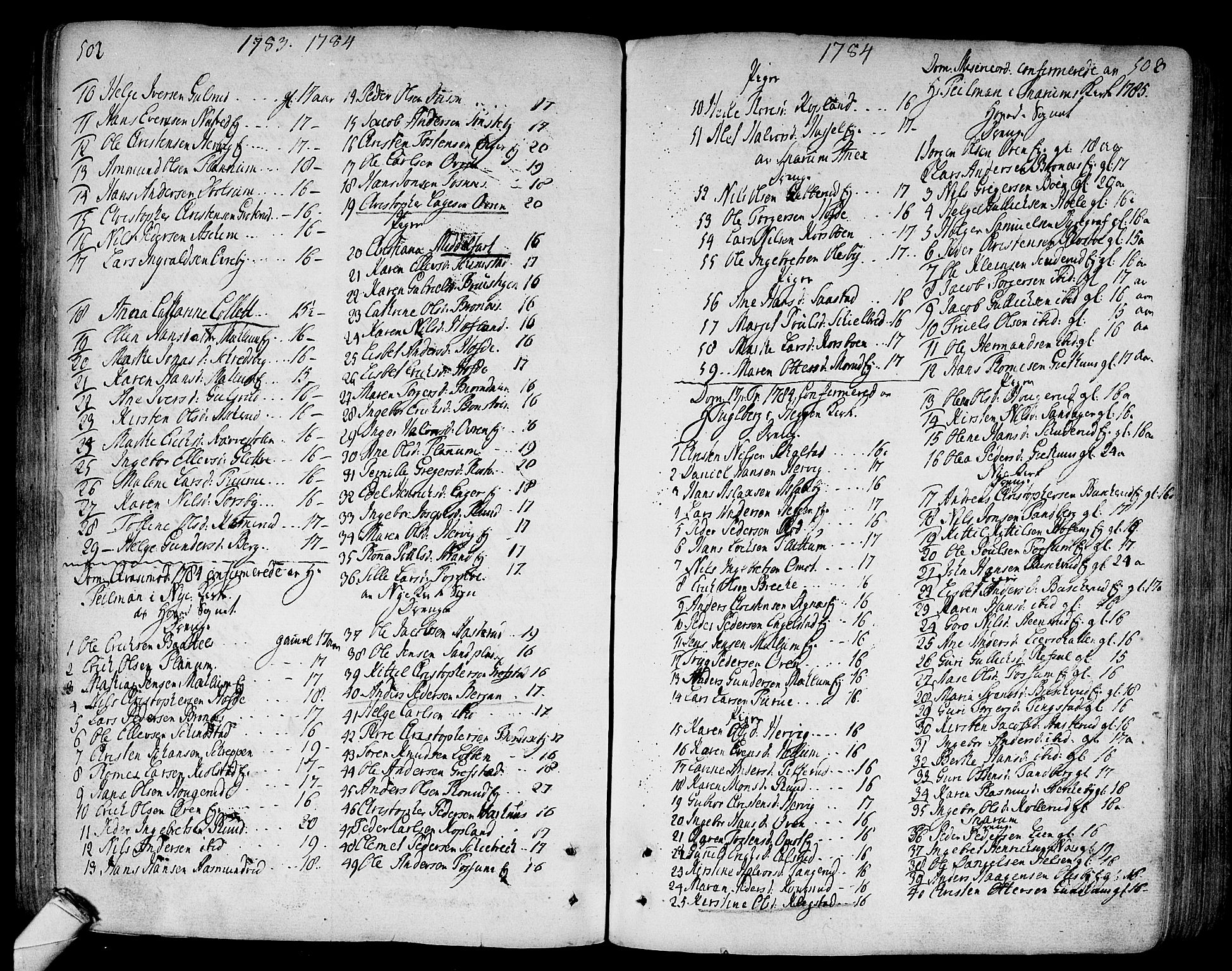 Modum kirkebøker, AV/SAKO-A-234/F/Fa/L0003: Parish register (official) no. 3, 1783-1819, p. 502-503