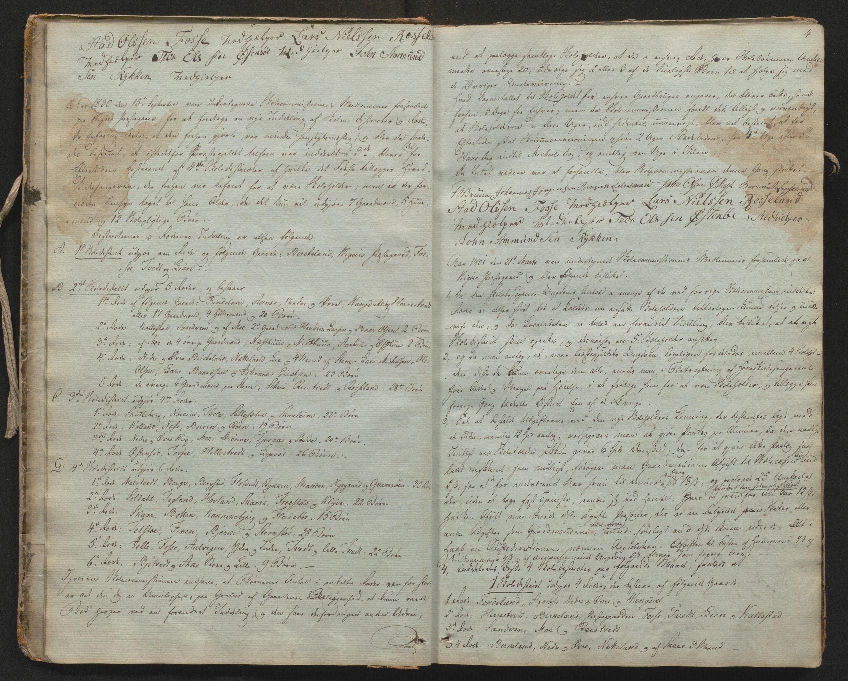 Kvam sokneprestembete, AV/SAB-A-76201/J/Jb/Jba/L0001: Forhandlingsprotokoll Vikør skulekommisjon, 1828-1875