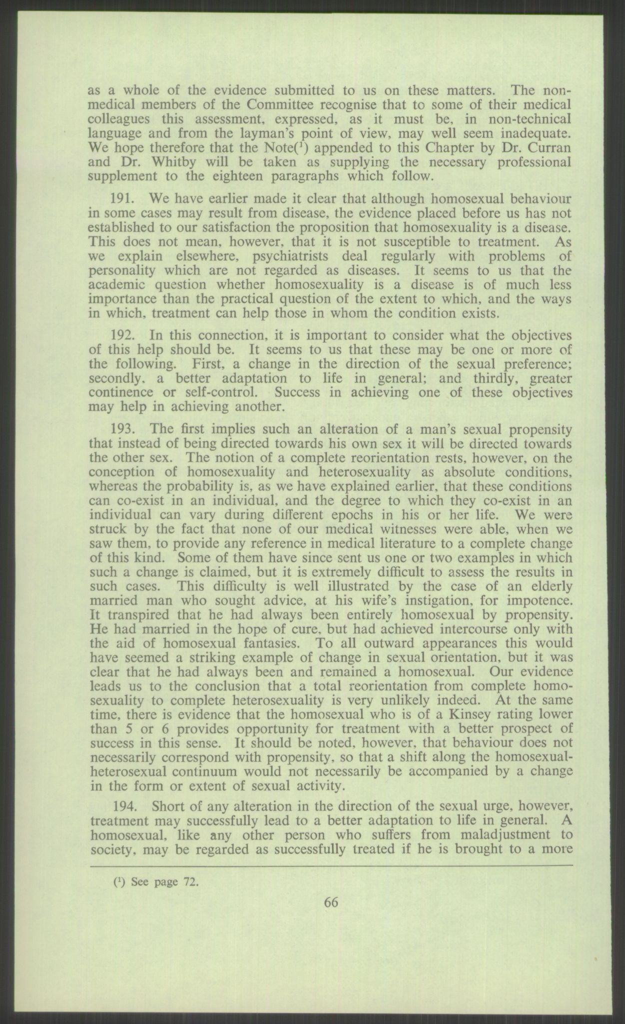 Justisdepartementet, Lovavdelingen, AV/RA-S-3212/D/De/L0029/0001: Straffeloven / Straffelovens revisjon: 5 - Ot. prp. nr.  41 - 1945: Homoseksualiet. 3 mapper, 1956-1970, p. 650