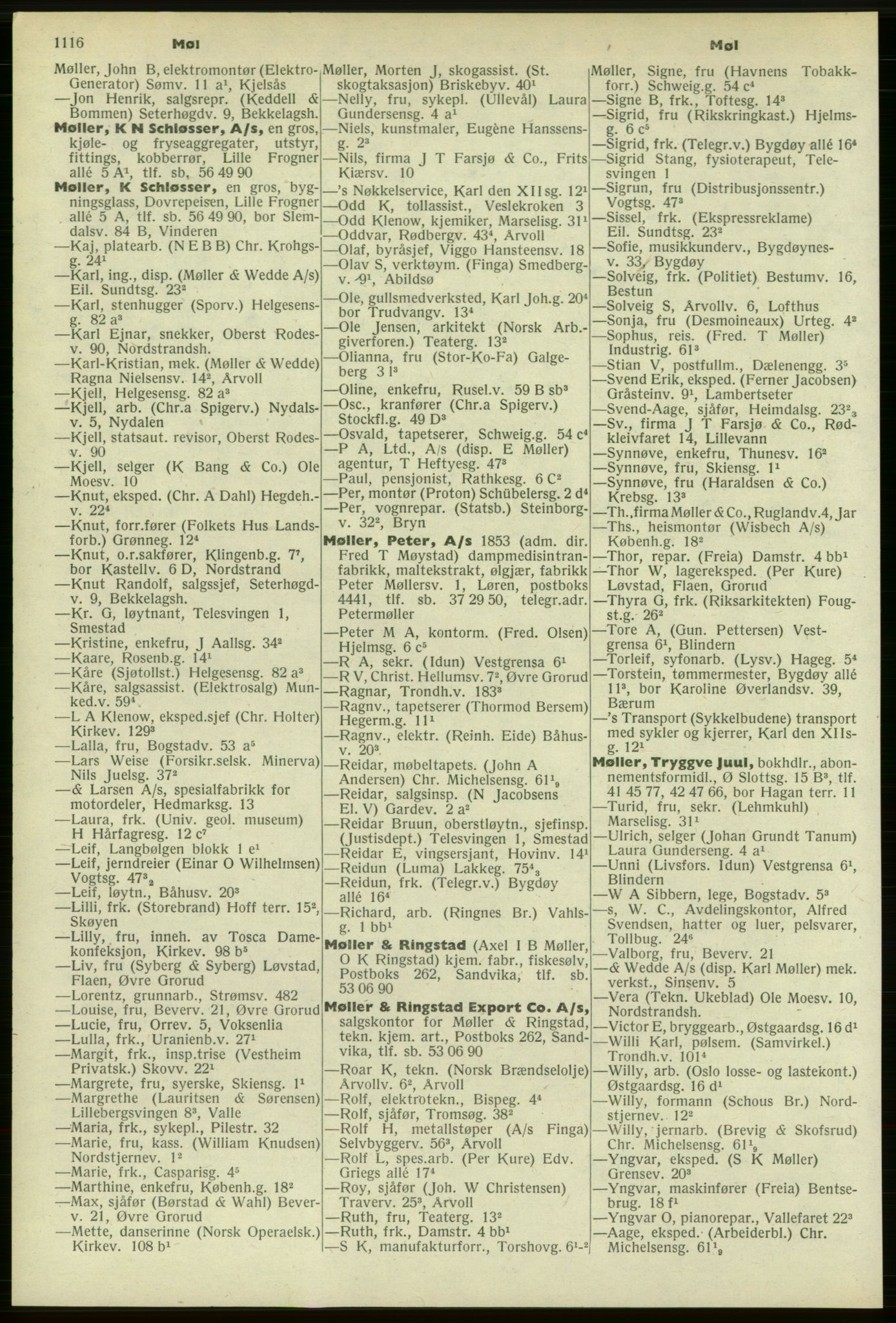 Kristiania/Oslo adressebok, PUBL/-, 1958-1959, p. 1116