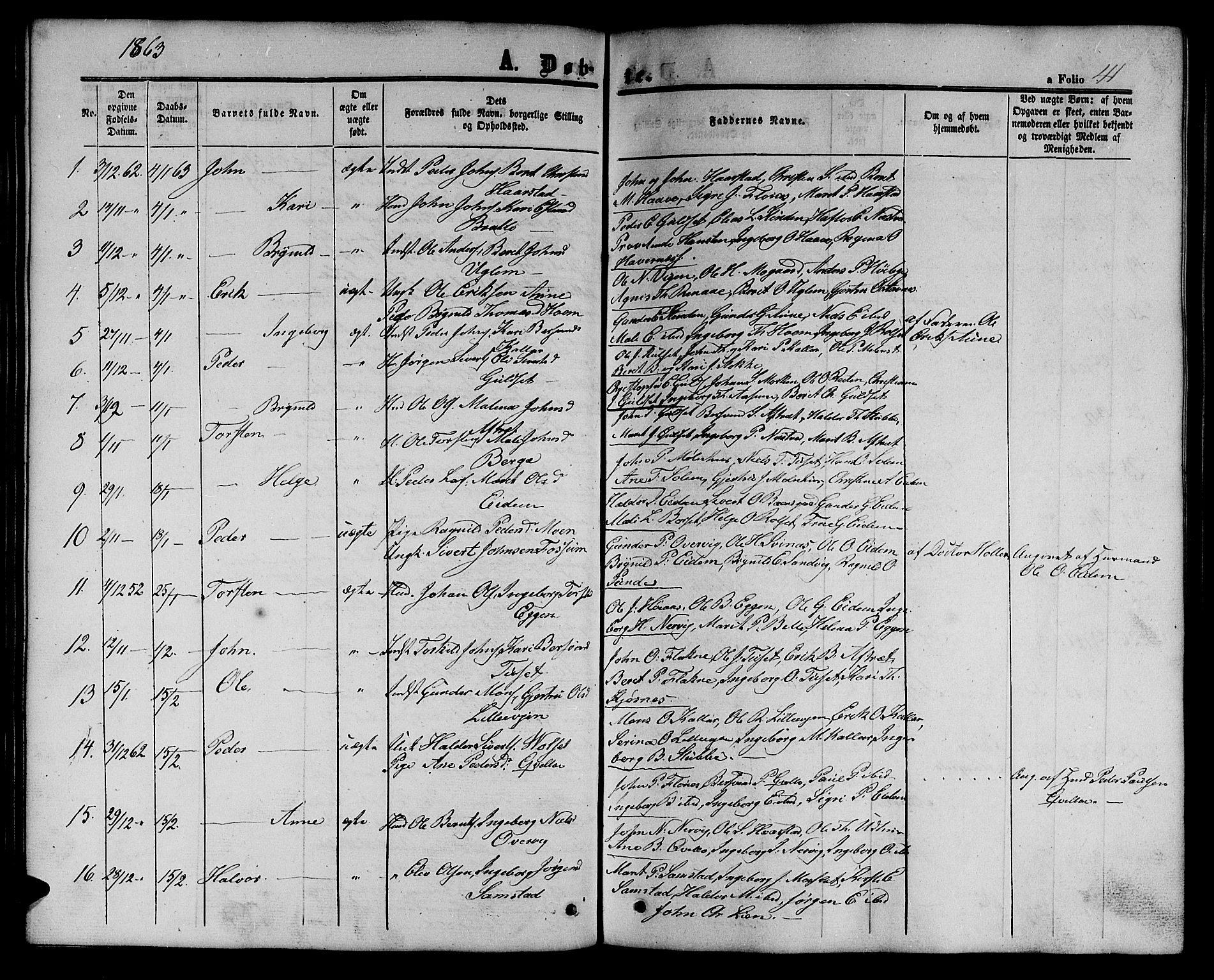 Ministerialprotokoller, klokkerbøker og fødselsregistre - Sør-Trøndelag, SAT/A-1456/695/L1155: Parish register (copy) no. 695C06, 1859-1868, p. 41